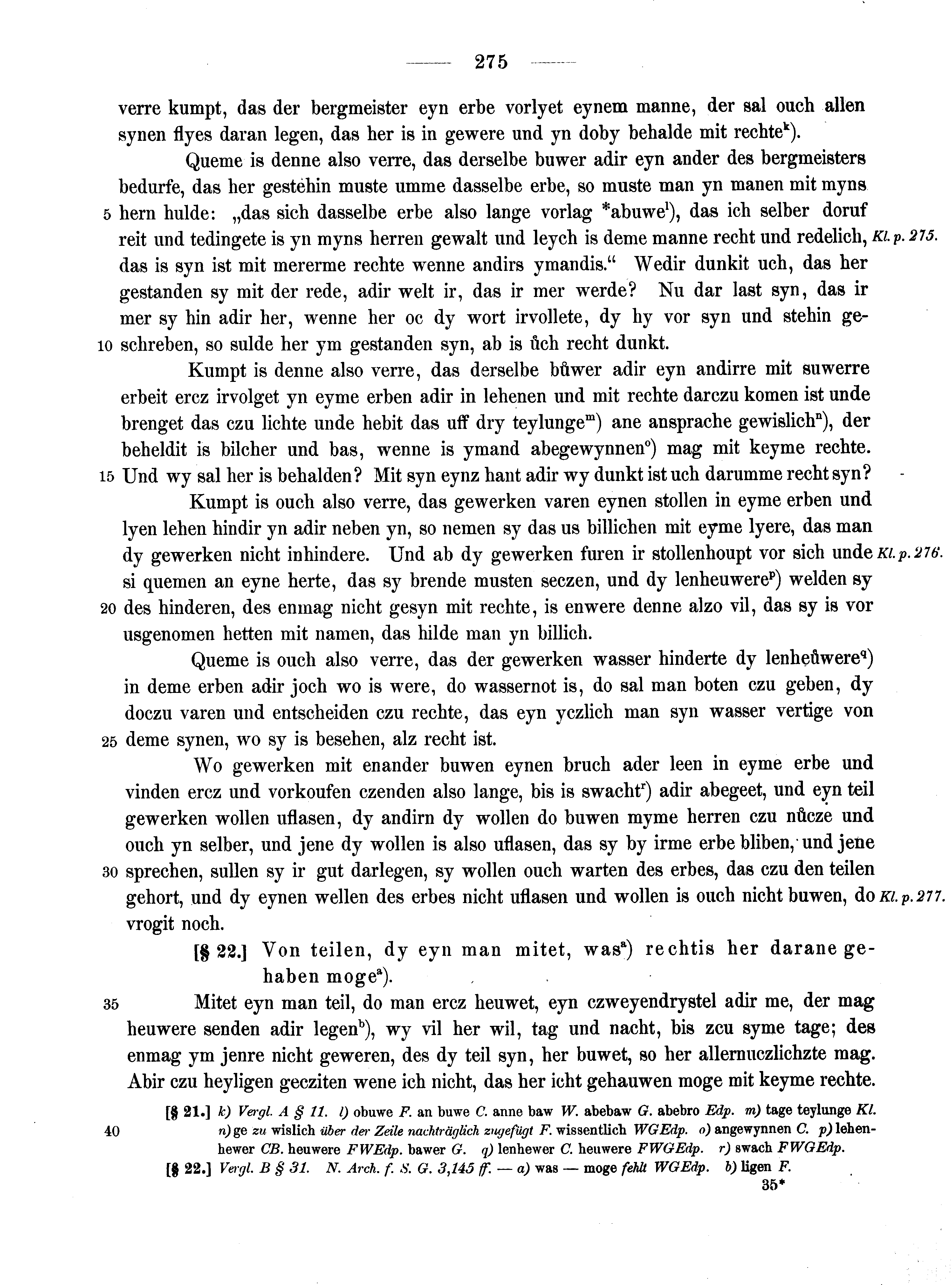 Historische Urkunde Seite 275 aus Band cds2_13