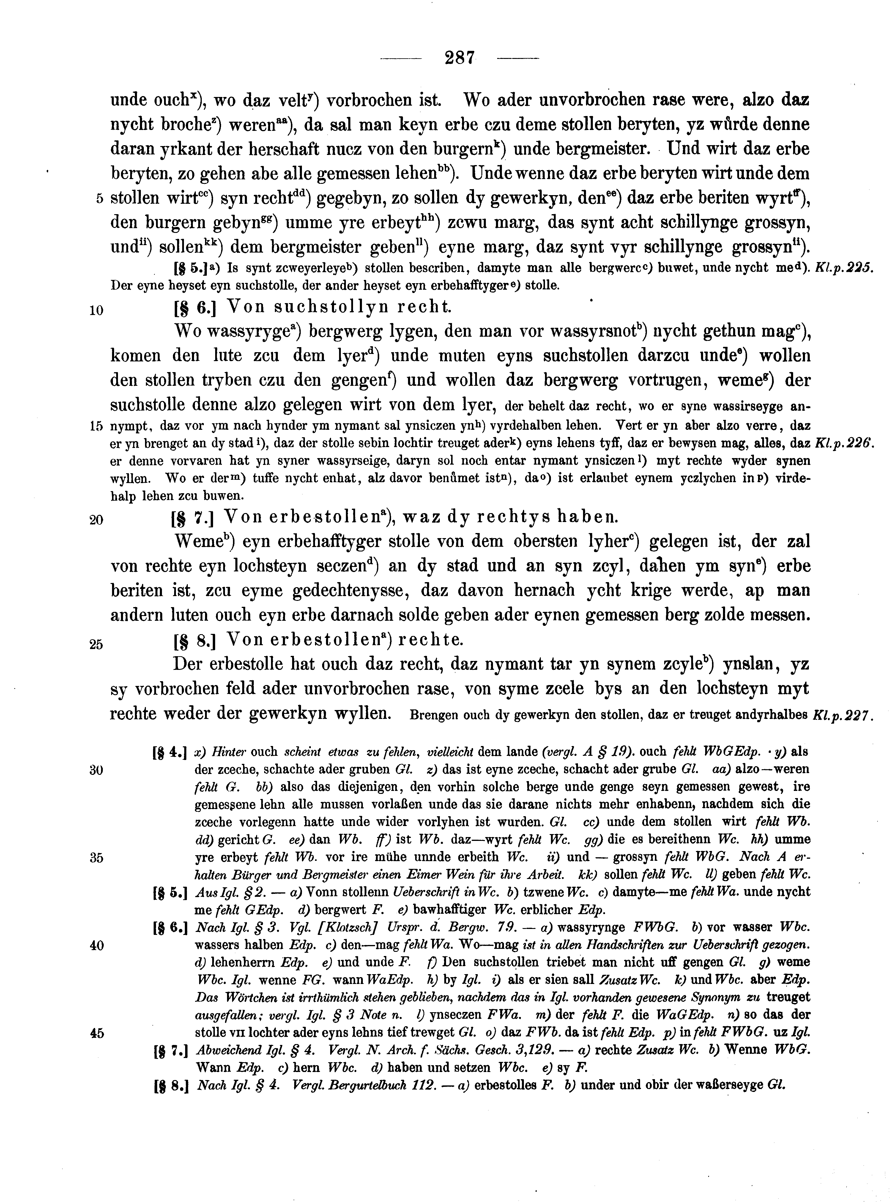 Historische Urkunde Seite 287 aus Band cds2_13