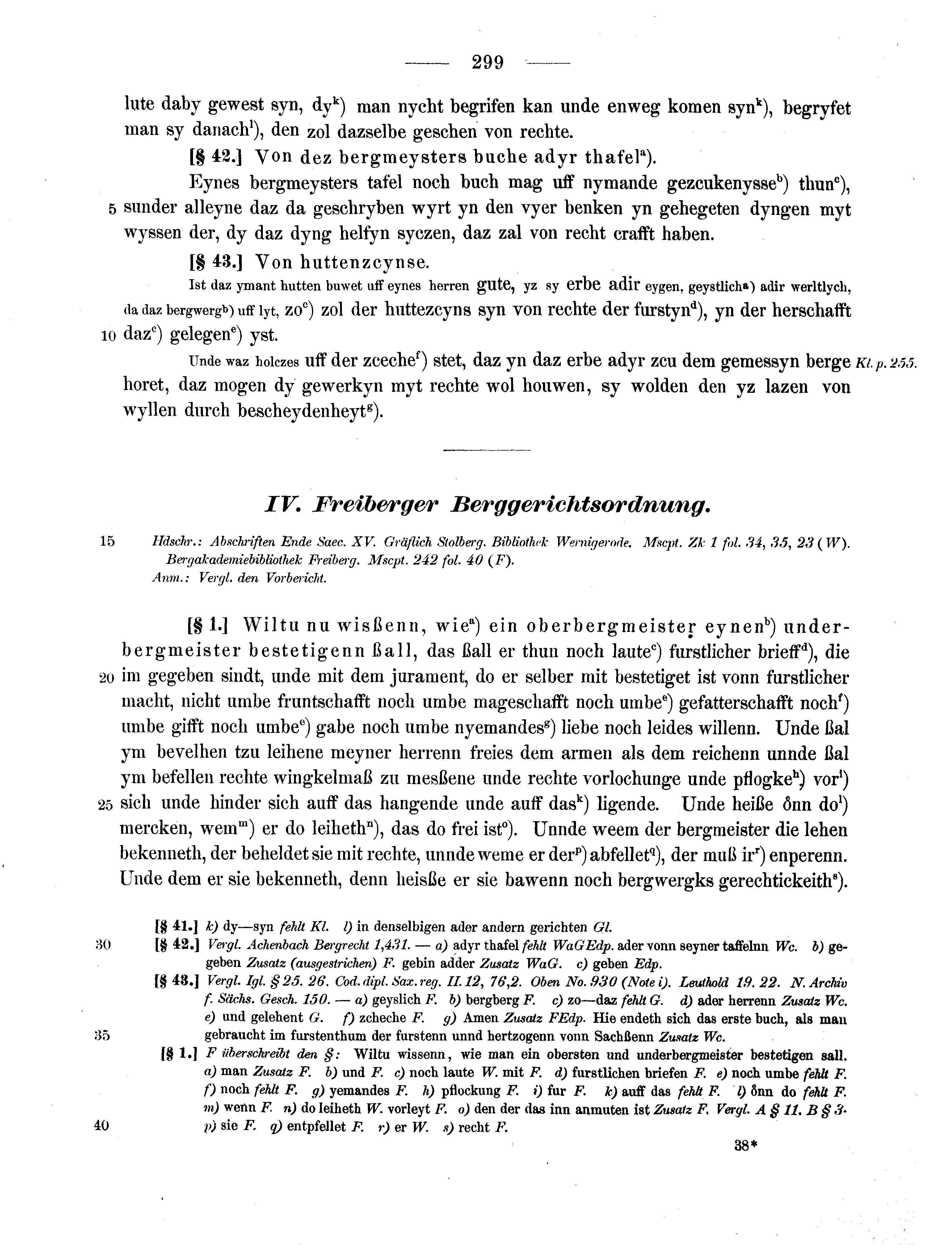 Historische Urkunde Seite 299 aus Band cds2_13