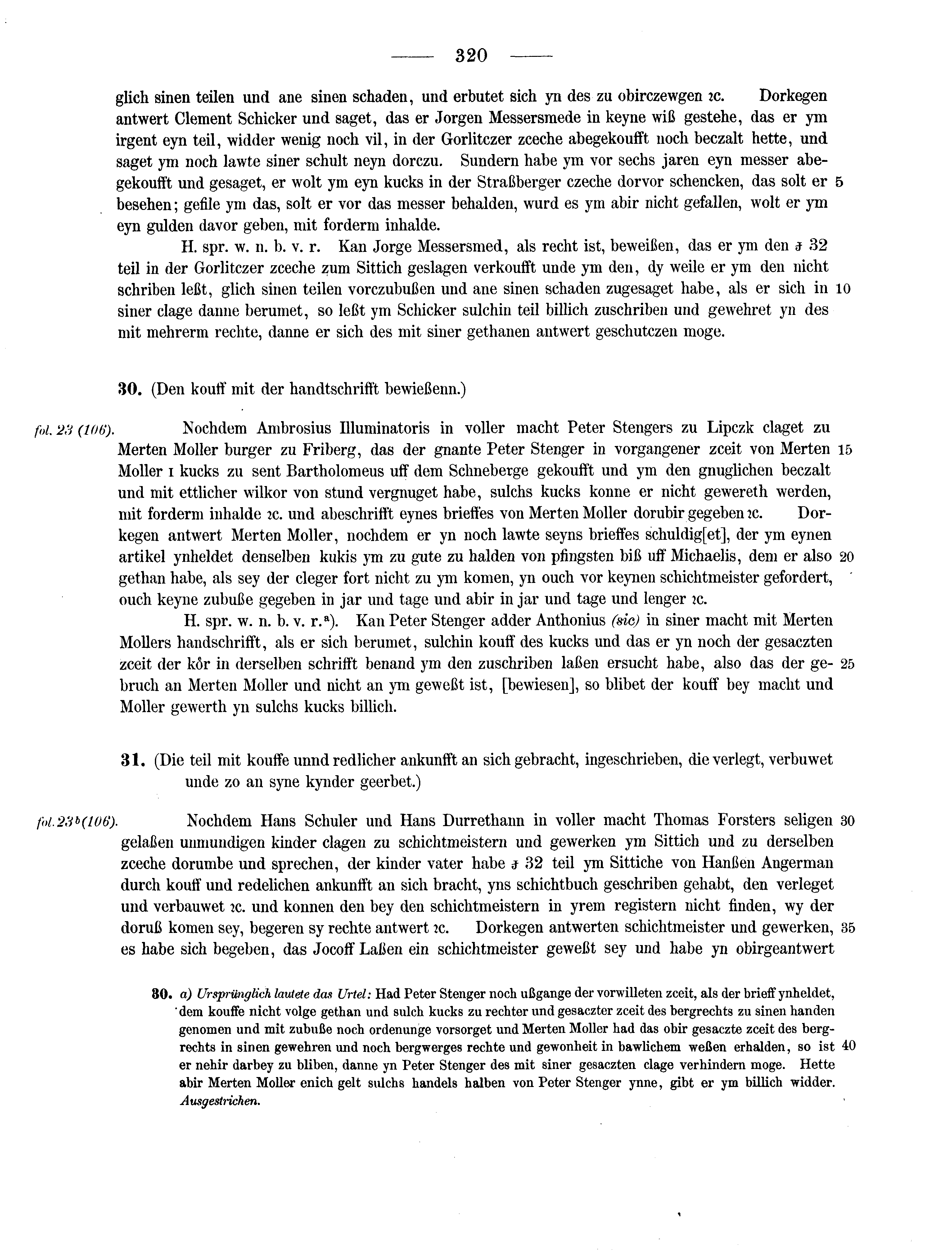 Historische Urkunde Seite 320 aus Band cds2_13