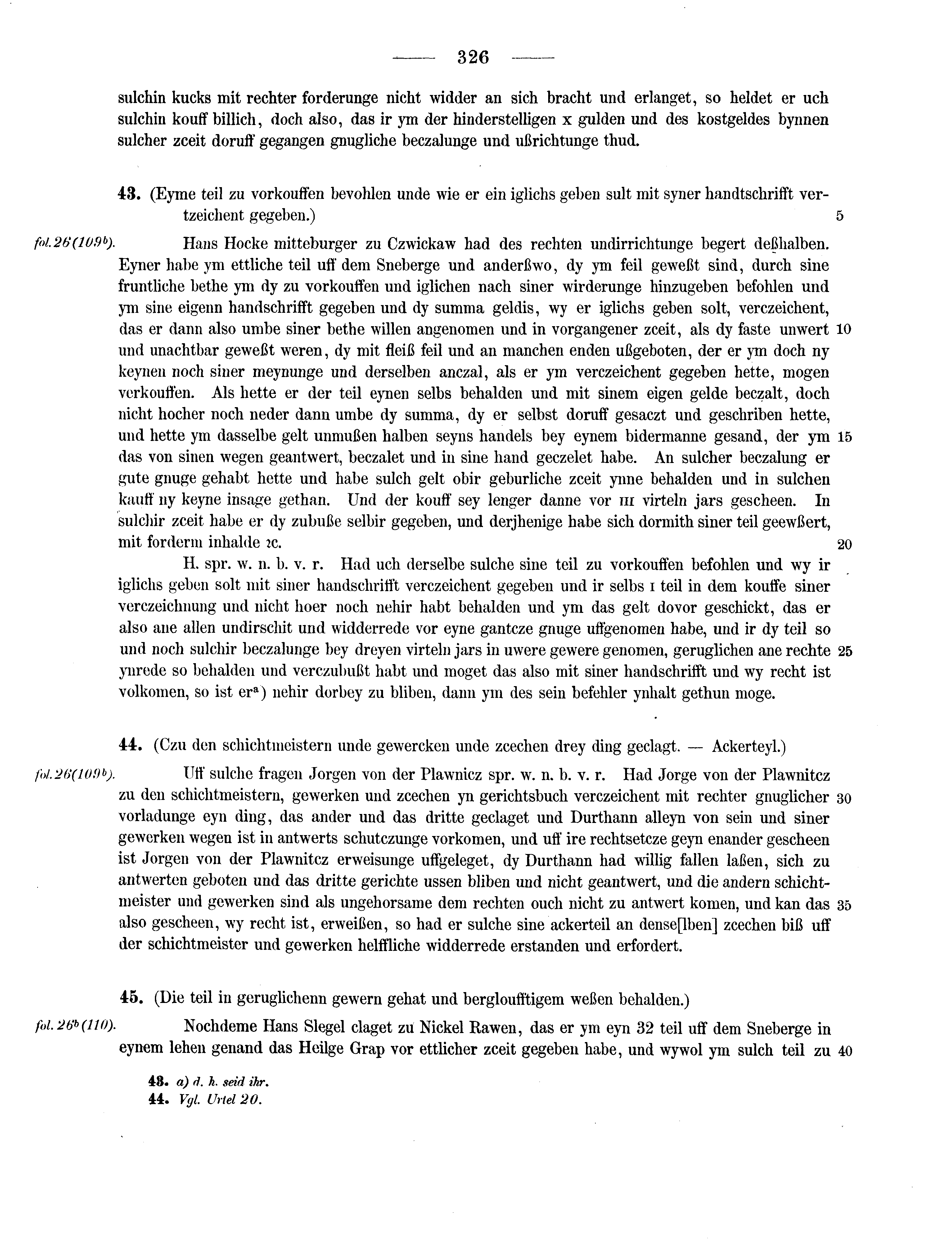 Historische Urkunde Seite 326 aus Band cds2_13