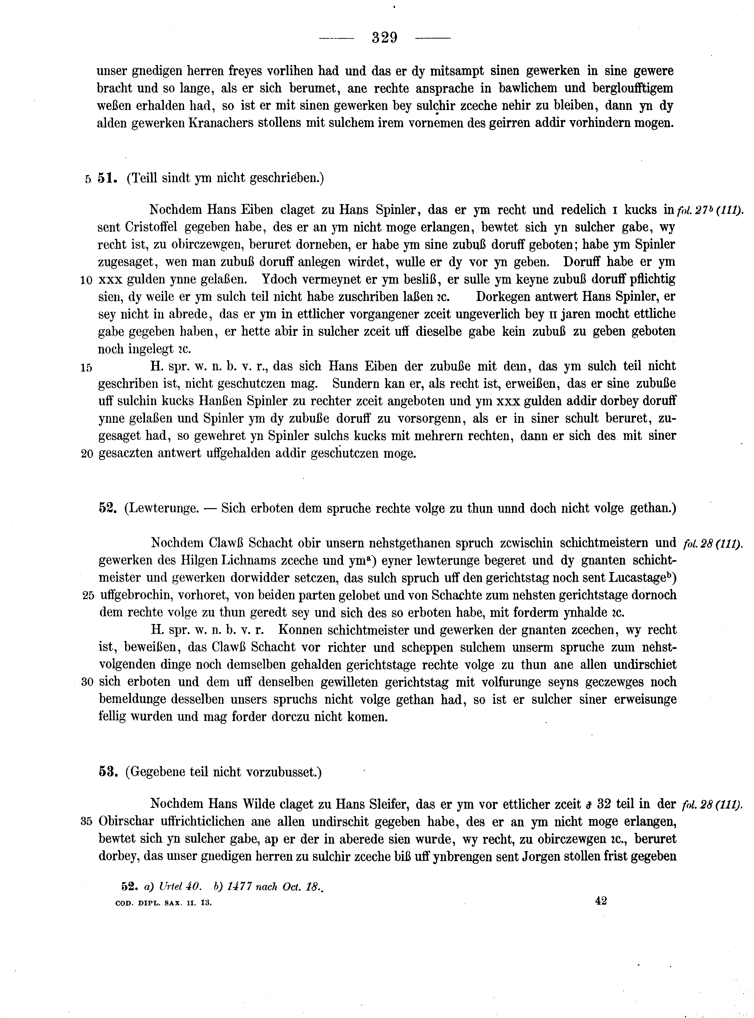 Historische Urkunde Seite 329 aus Band cds2_13