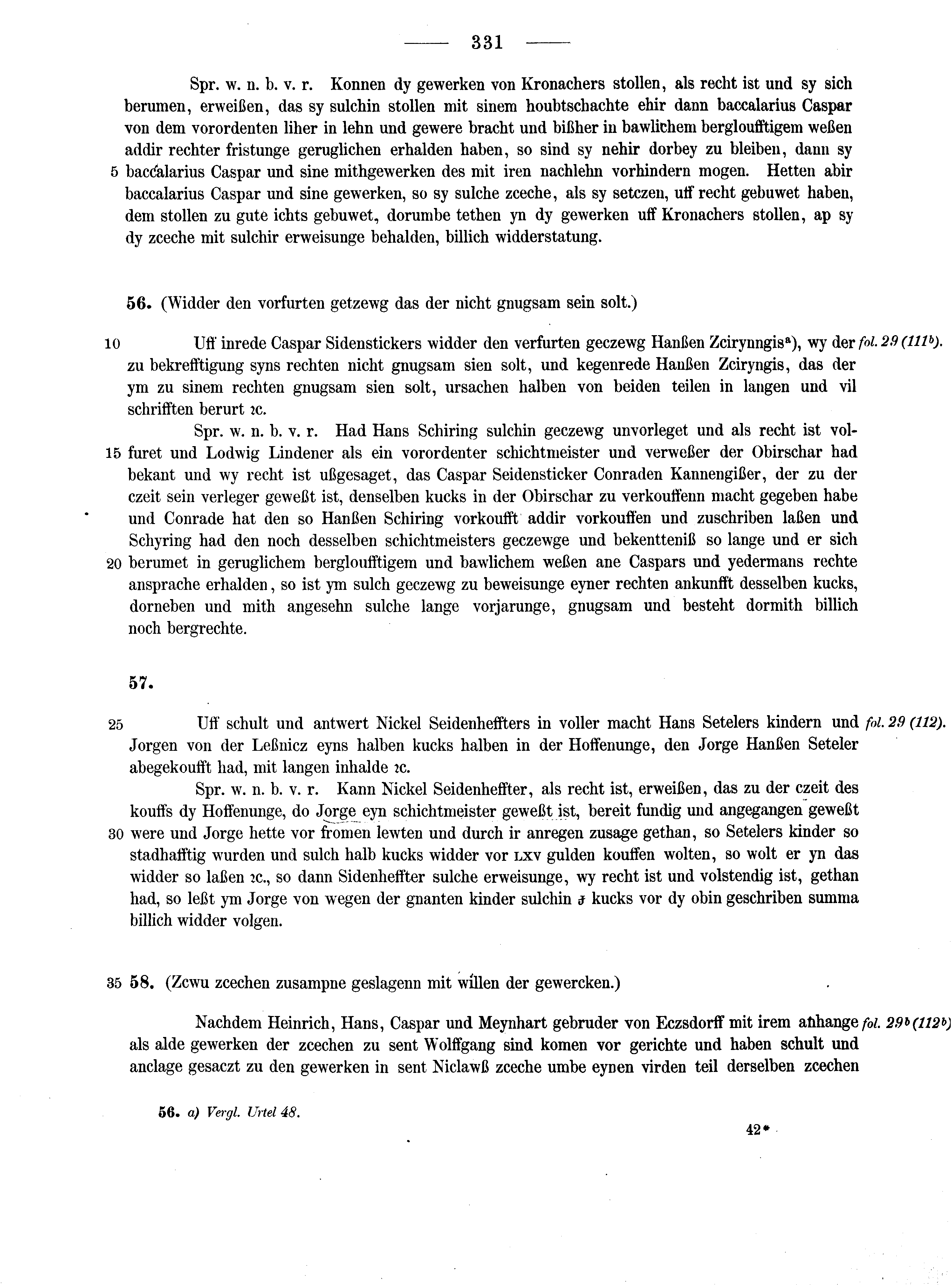 Historische Urkunde Seite 331 aus Band cds2_13