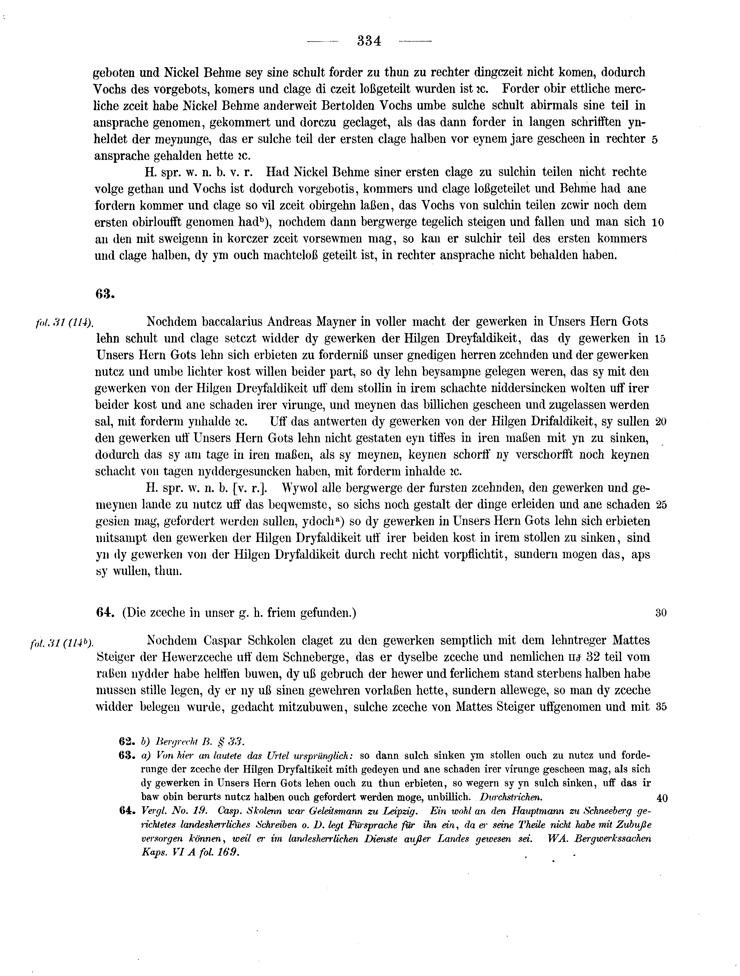 Historische Urkunde Seite 334 aus Band cds2_13