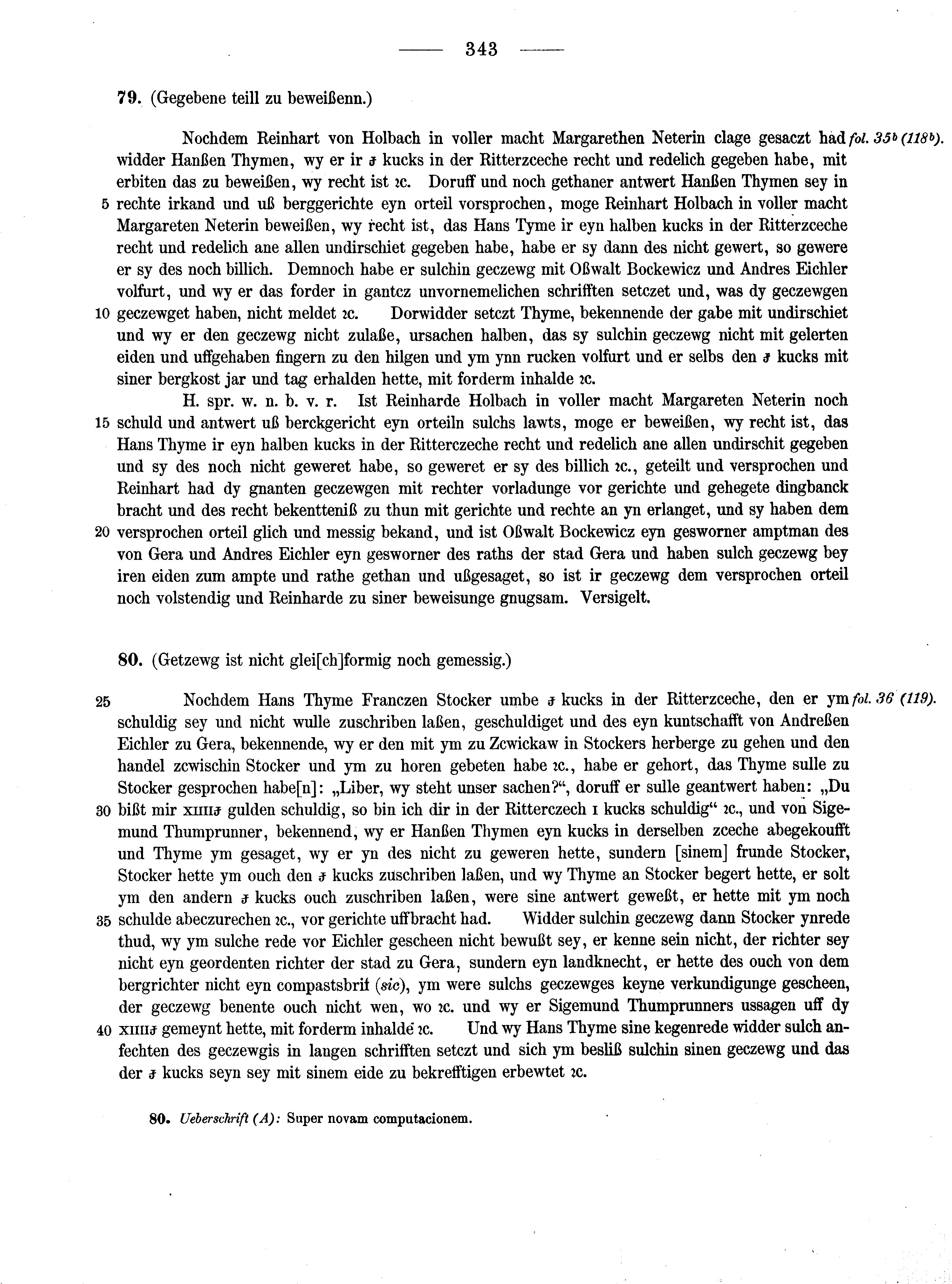 Historische Urkunde Seite 343 aus Band cds2_13