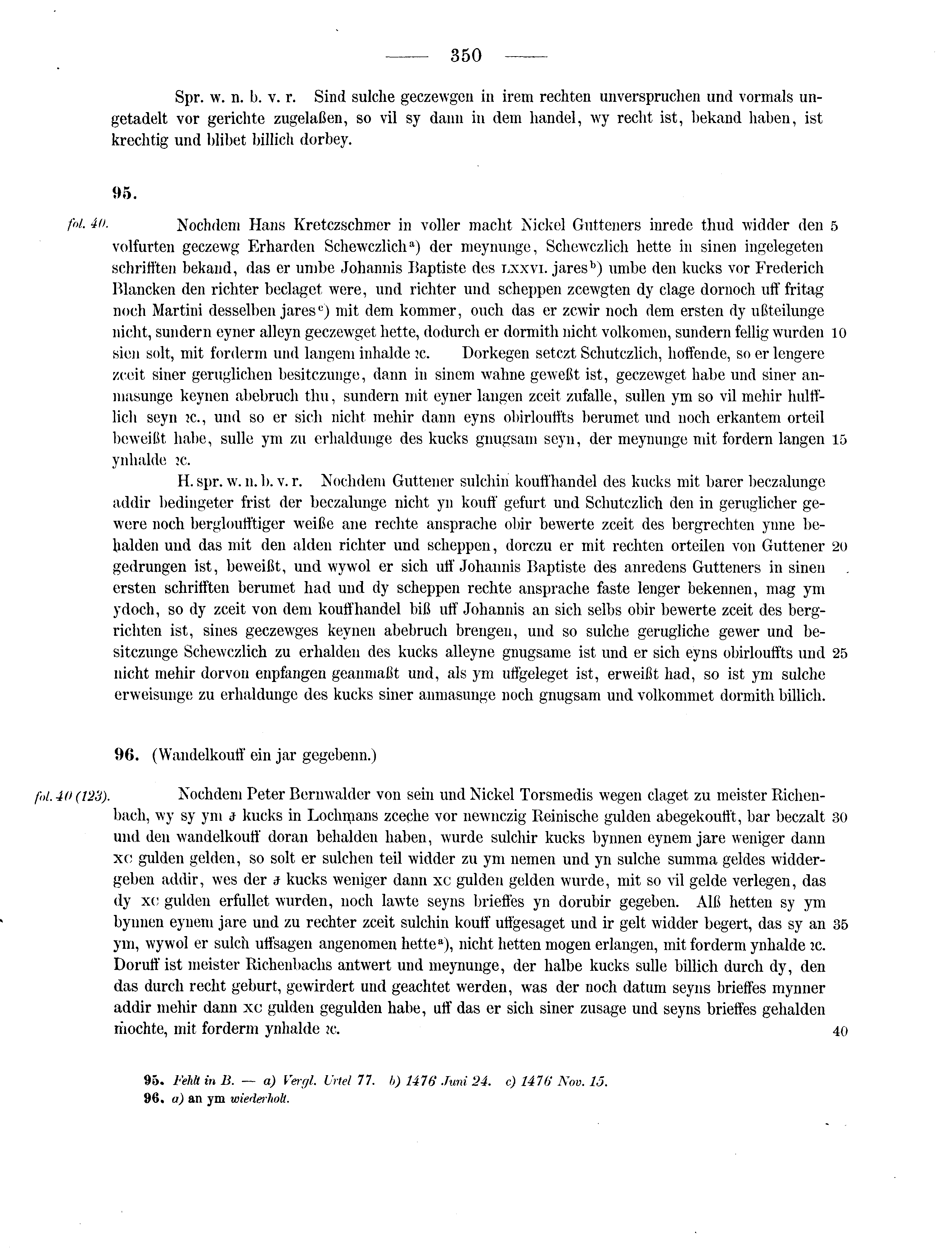 Historische Urkunde Seite 350 aus Band cds2_13