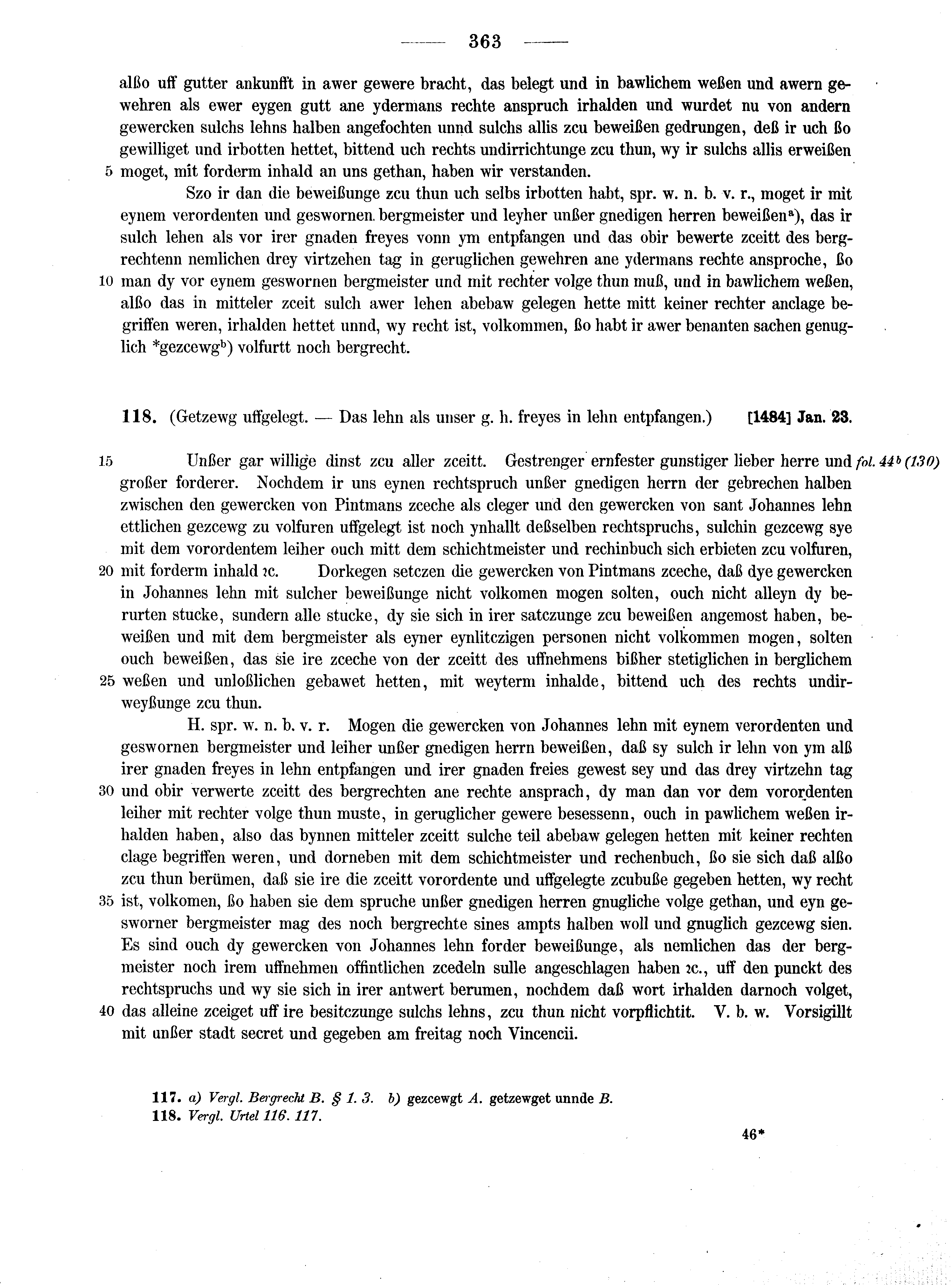 Historische Urkunde Seite 363 aus Band cds2_13
