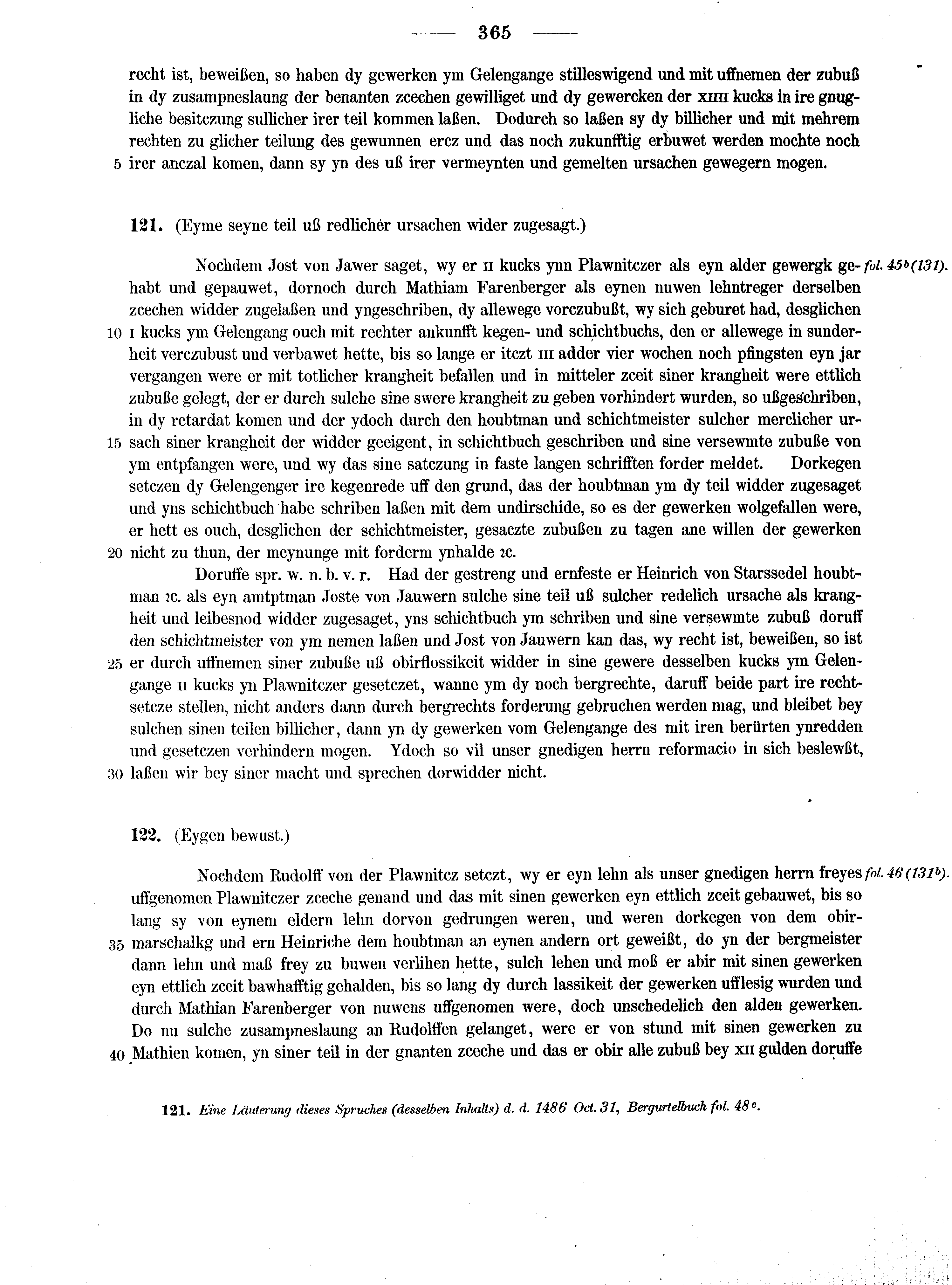 Historische Urkunde Seite 365 aus Band cds2_13