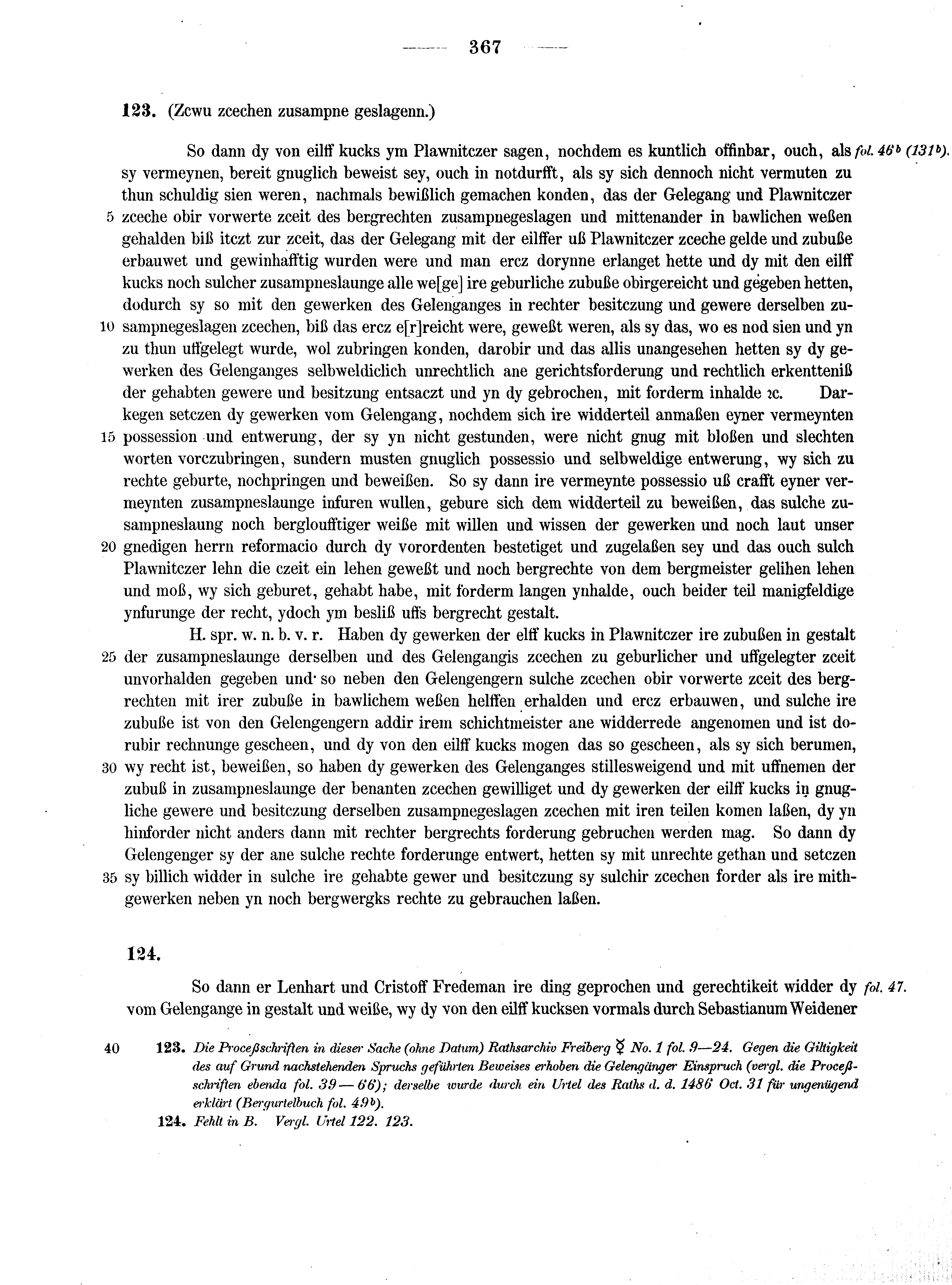 Historische Urkunde Seite 367 aus Band cds2_13