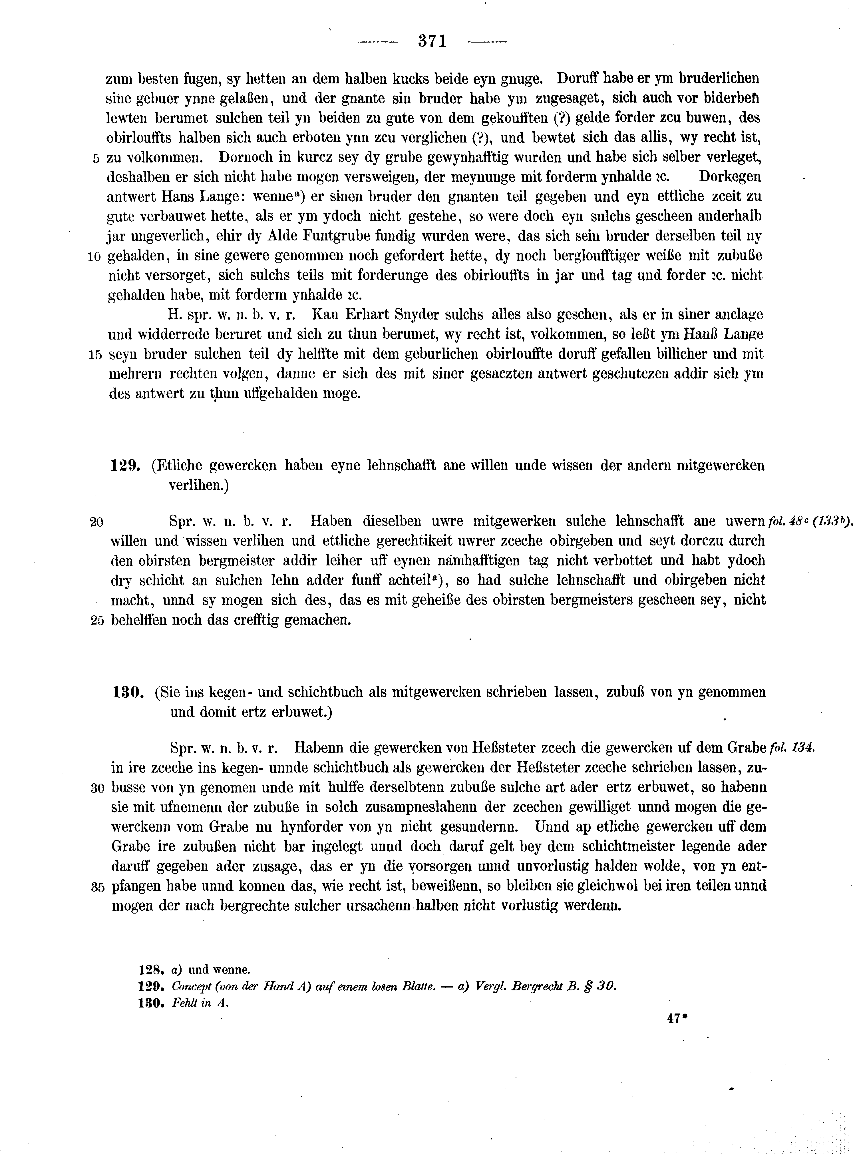 Historische Urkunde Seite 371 aus Band cds2_13