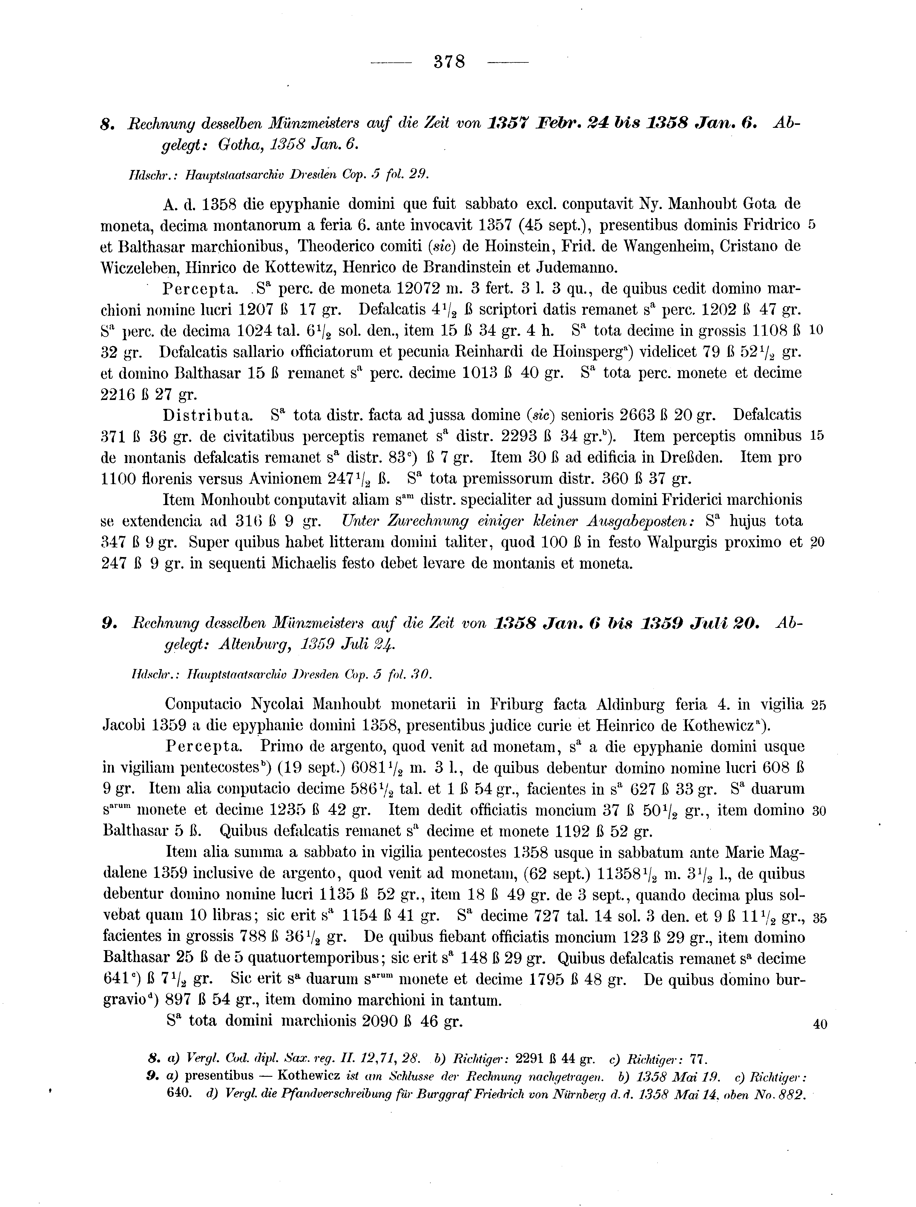 Historische Urkunde Seite 378 aus Band cds2_13