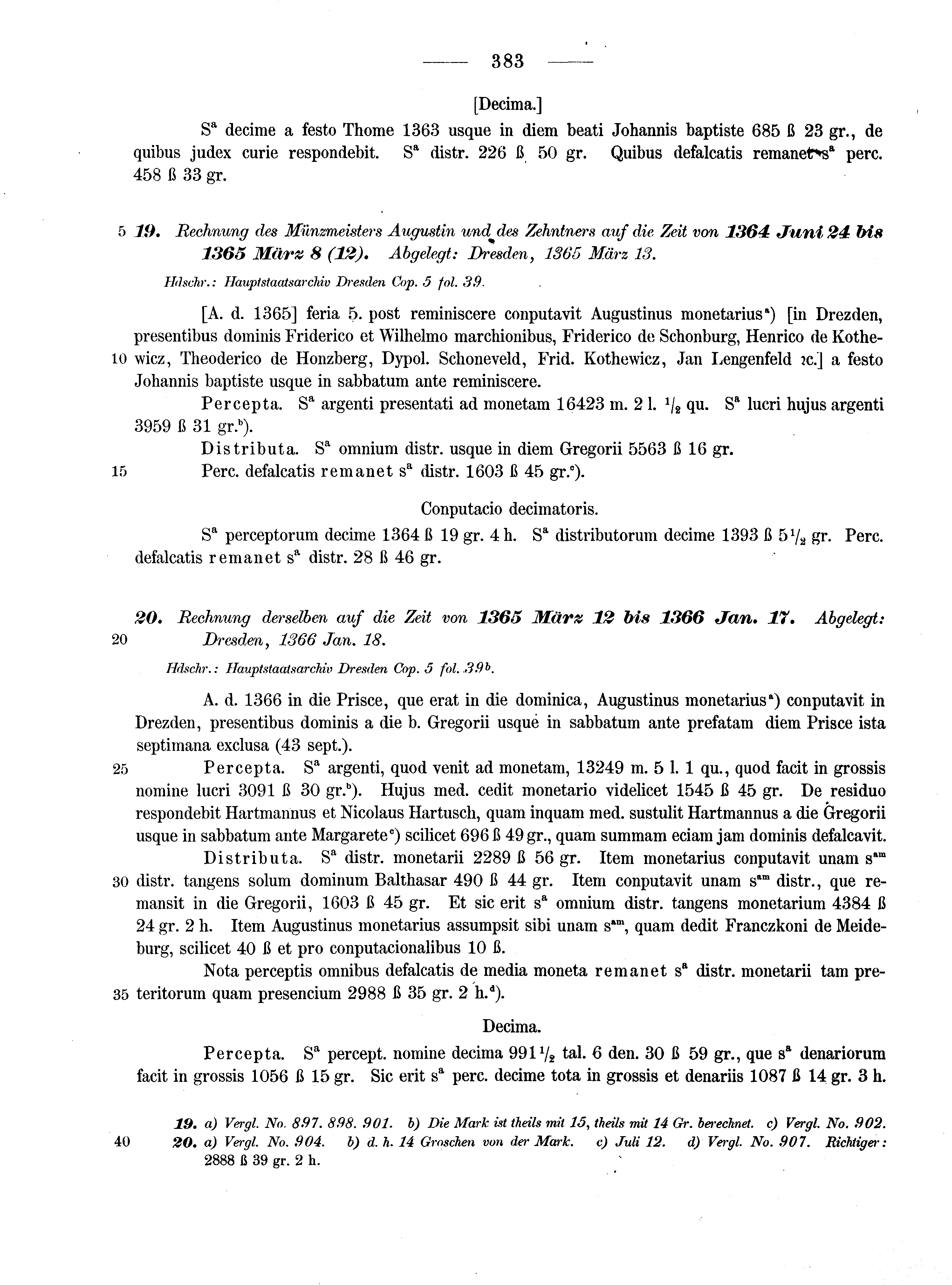 Historische Urkunde Seite 383 aus Band cds2_13