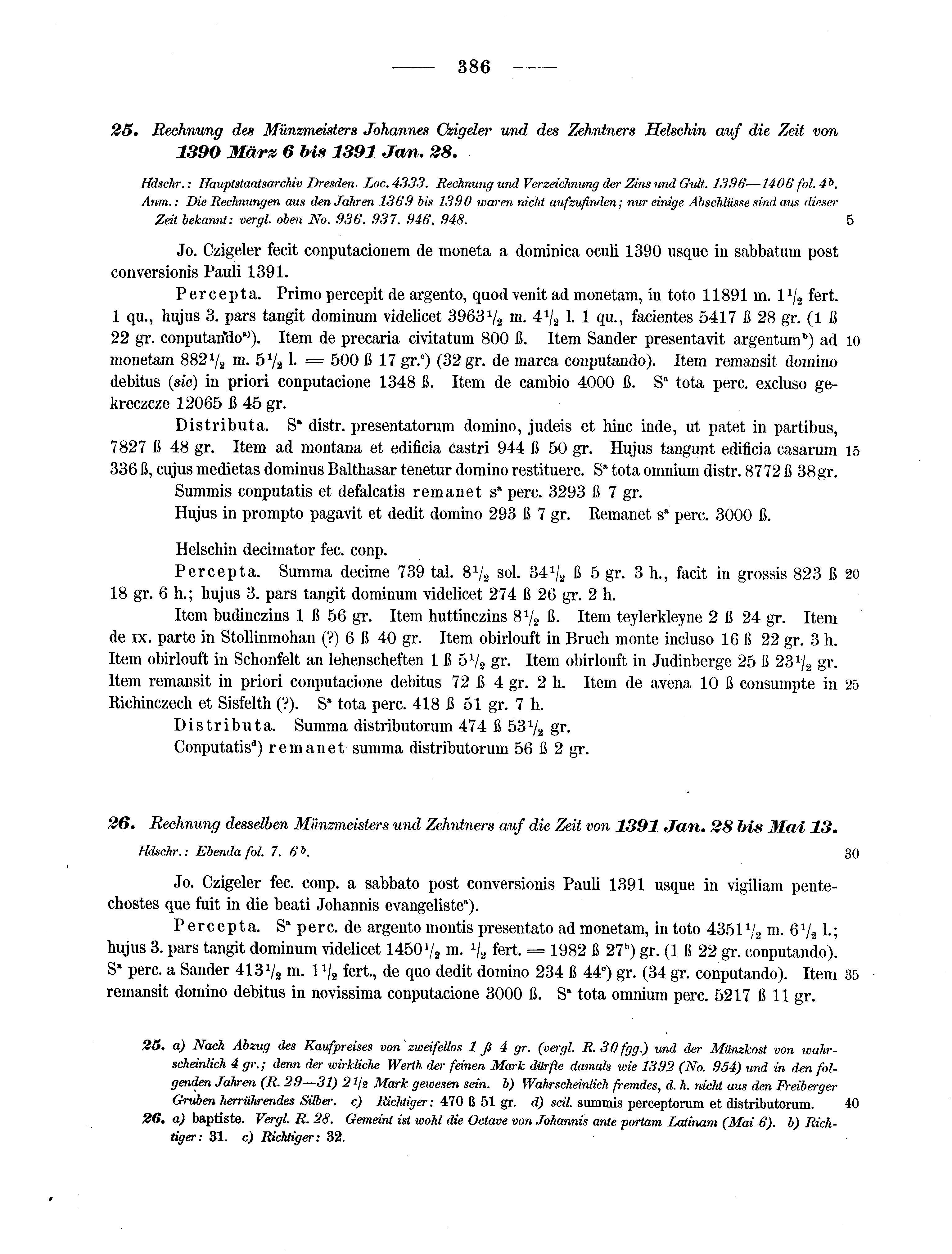 Historische Urkunde Seite 386 aus Band cds2_13