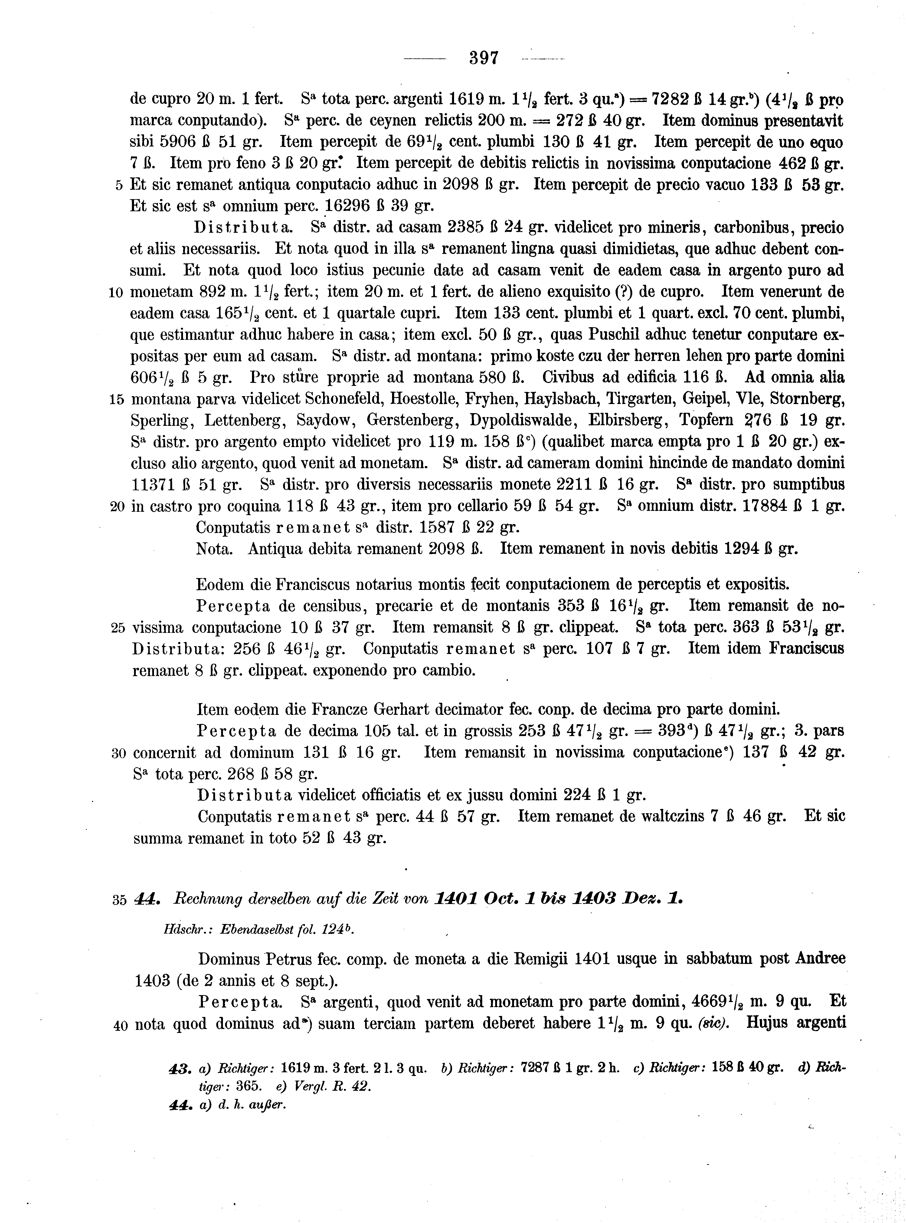 Historische Urkunde Seite 397 aus Band cds2_13