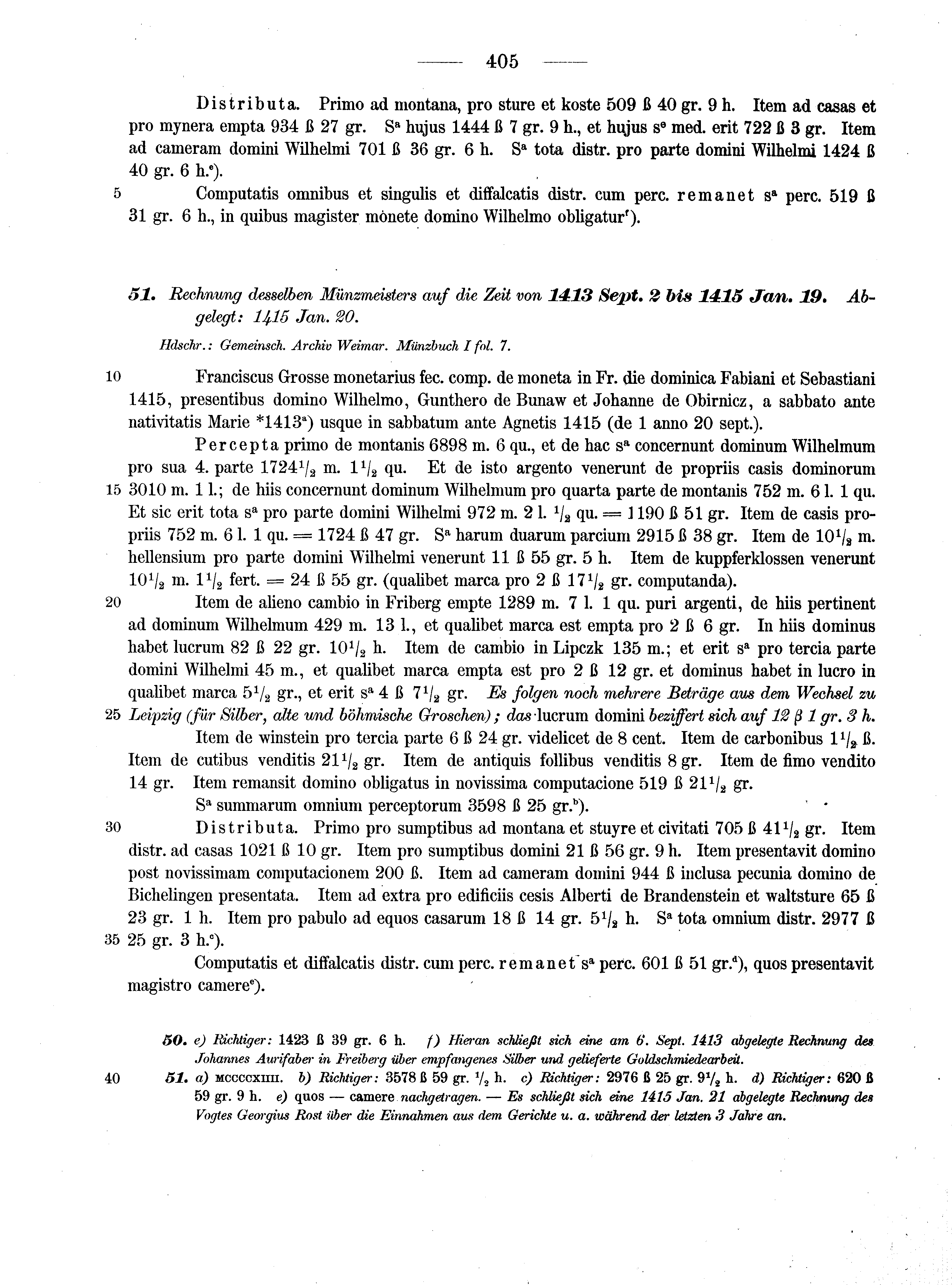Historische Urkunde Seite 405 aus Band cds2_13