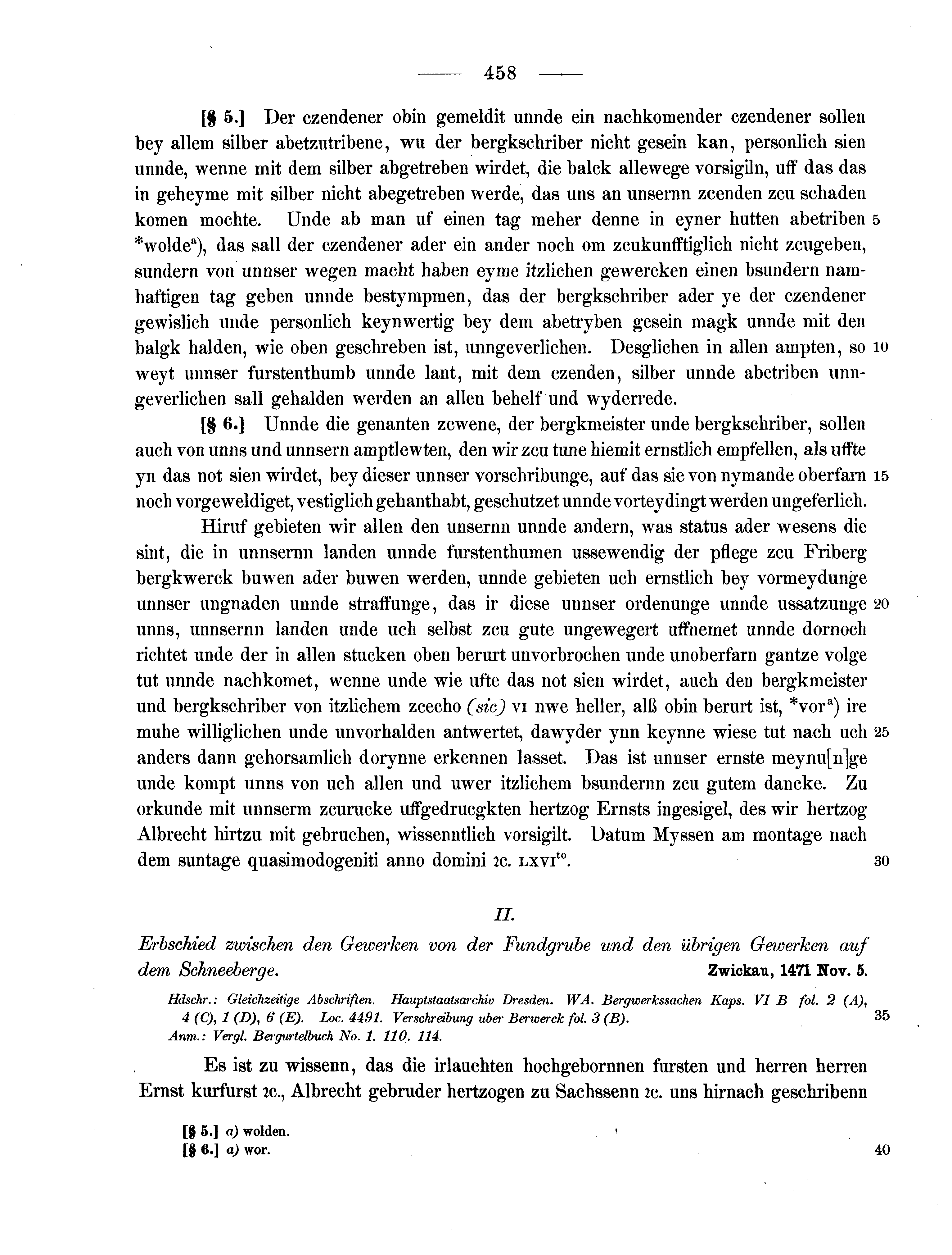 Historische Urkunde Seite 458 aus Band cds2_13