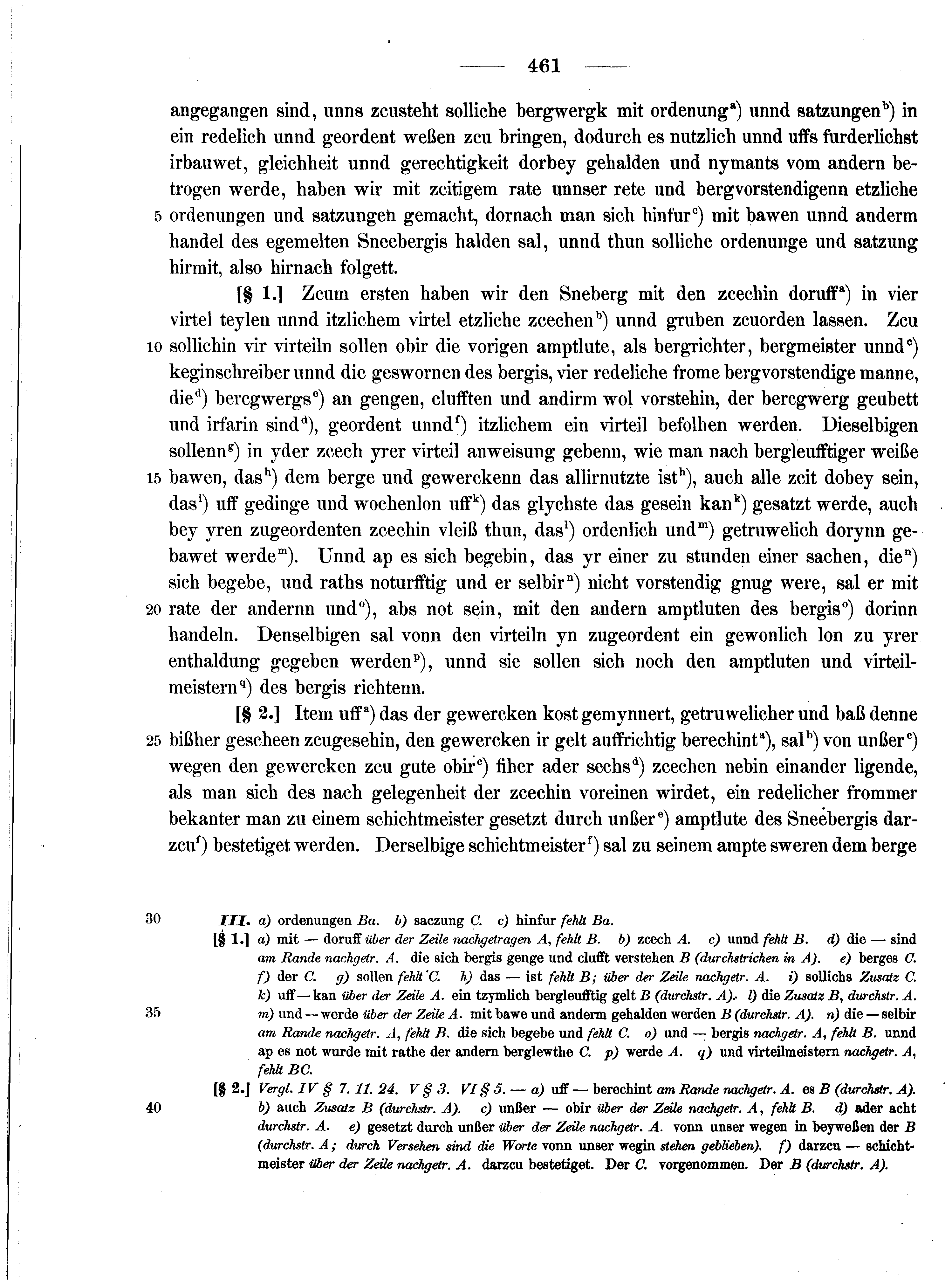 Historische Urkunde Seite 461 aus Band cds2_13