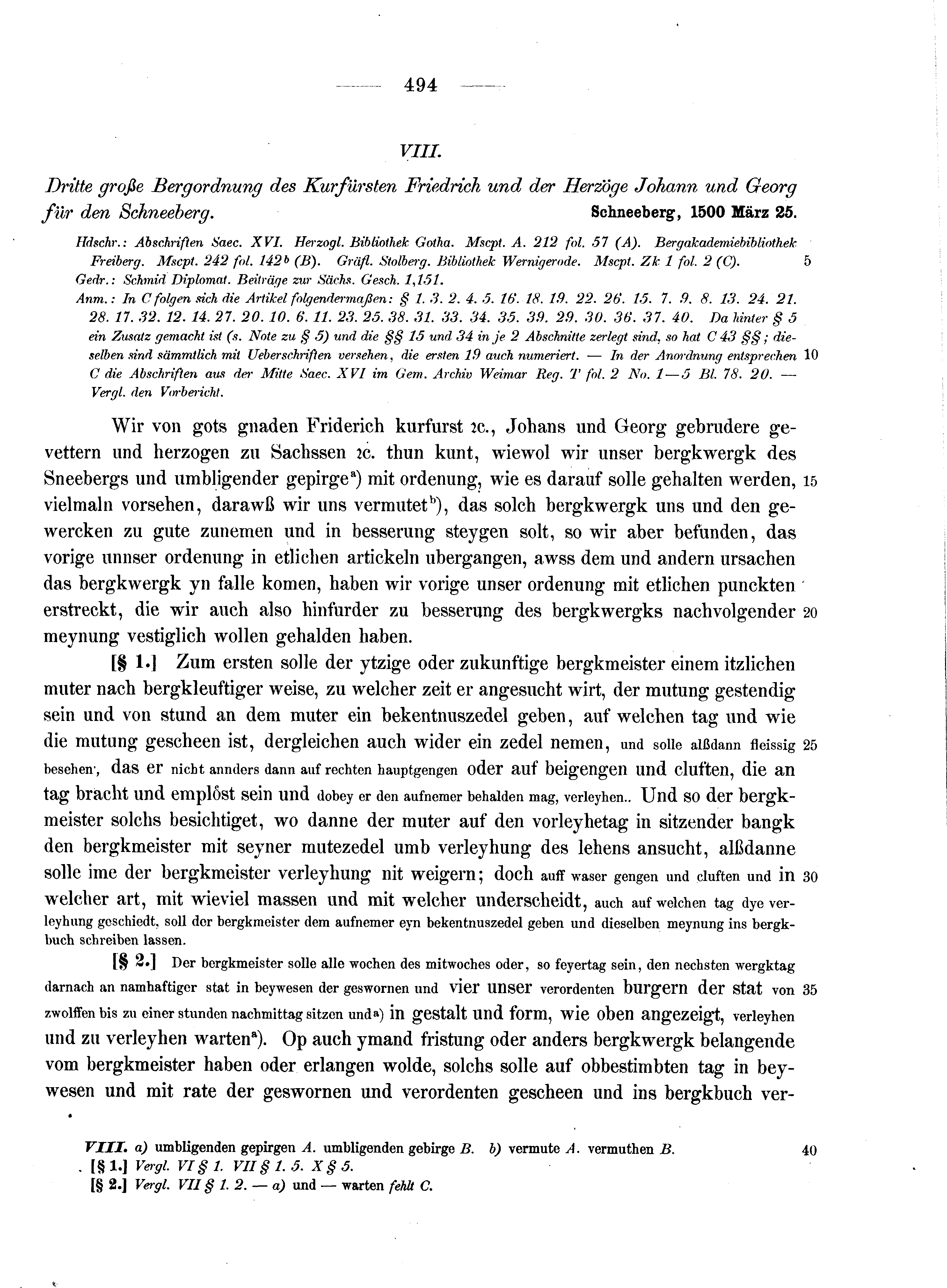 Historische Urkunde Seite 494 aus Band cds2_13