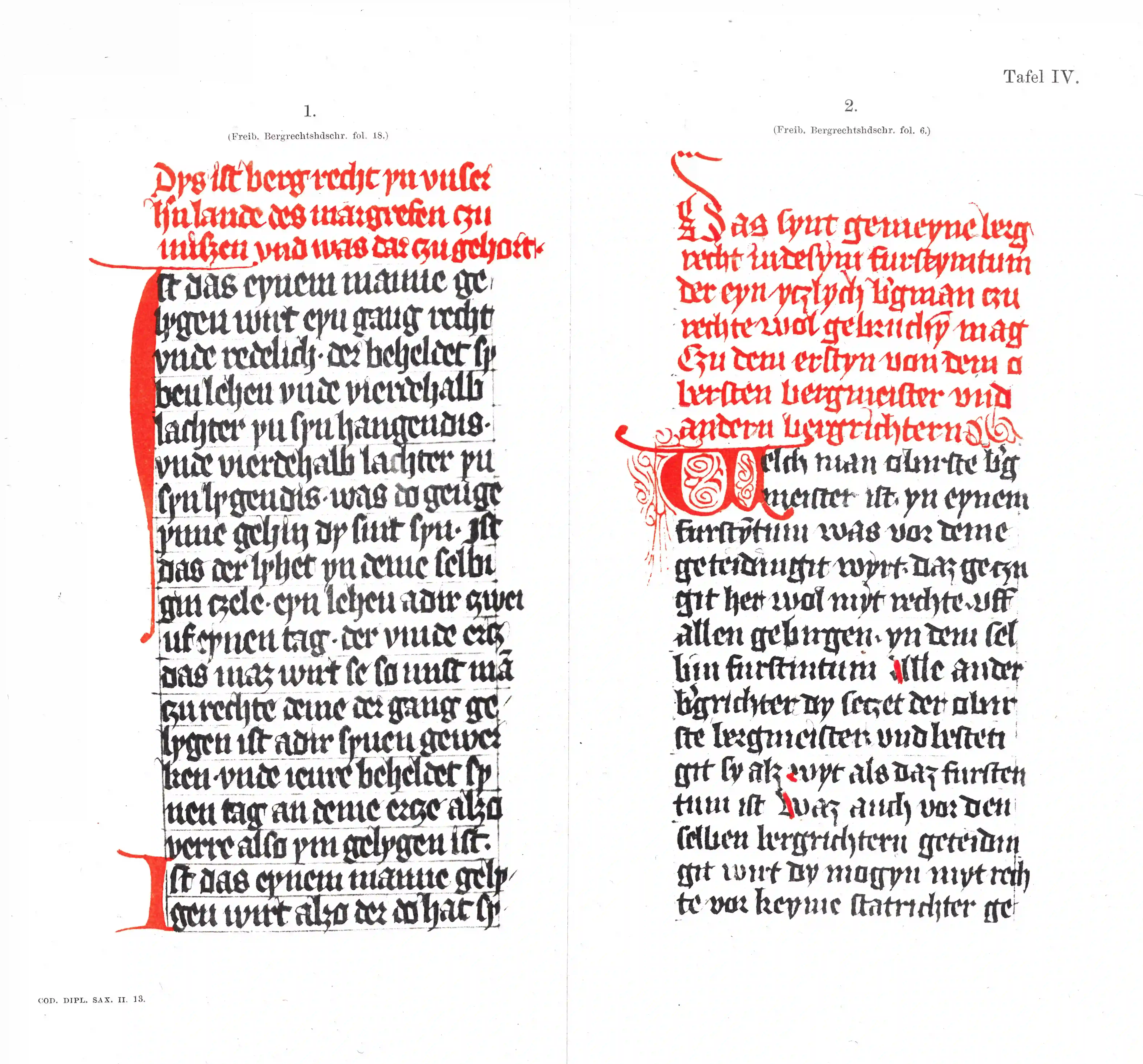Historische Urkunde Seite 1 aus Band cds2_13