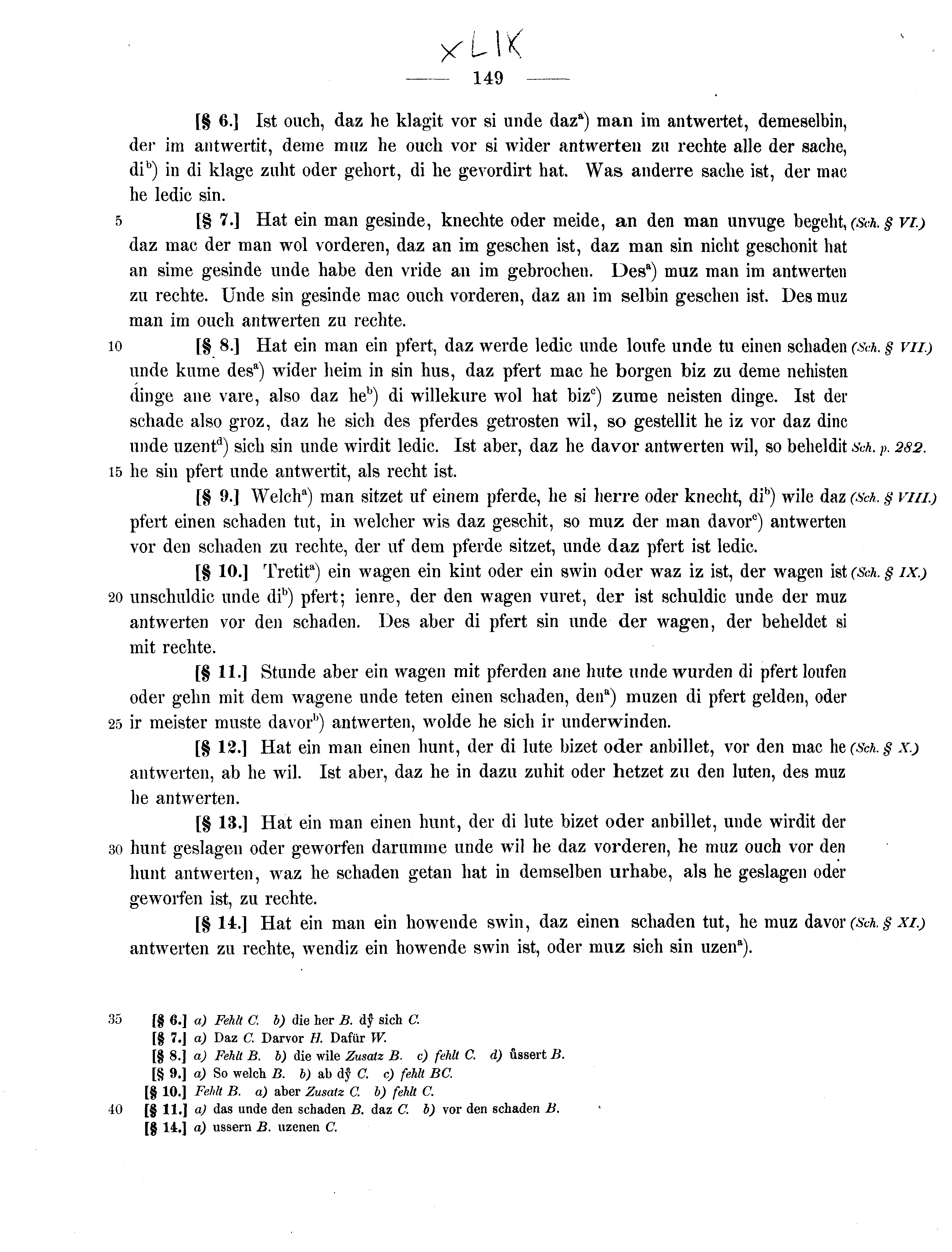 Historische Urkunde Seite 149 aus Band cds2_14