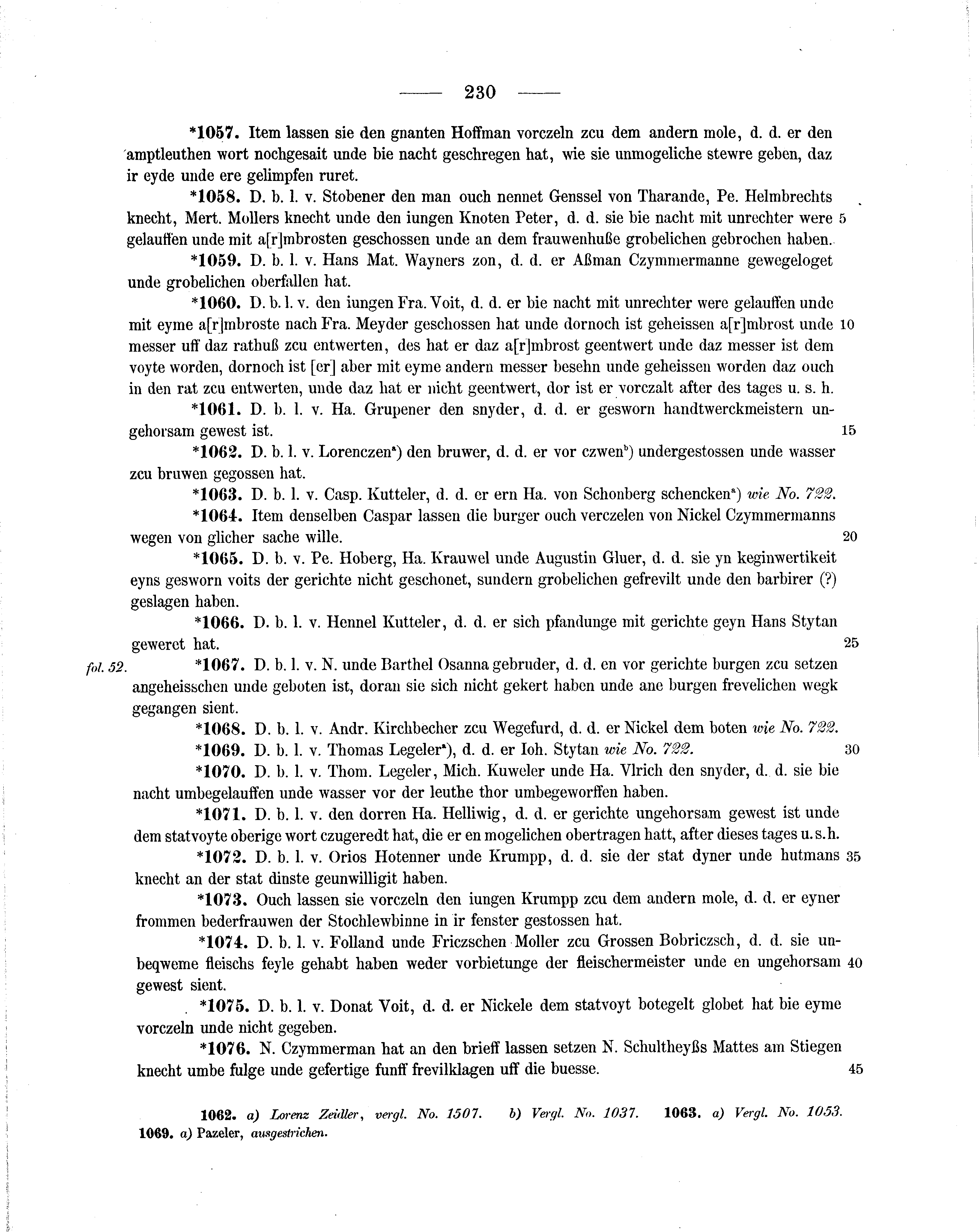 Historische Urkunde Seite 230 aus Band cds2_14