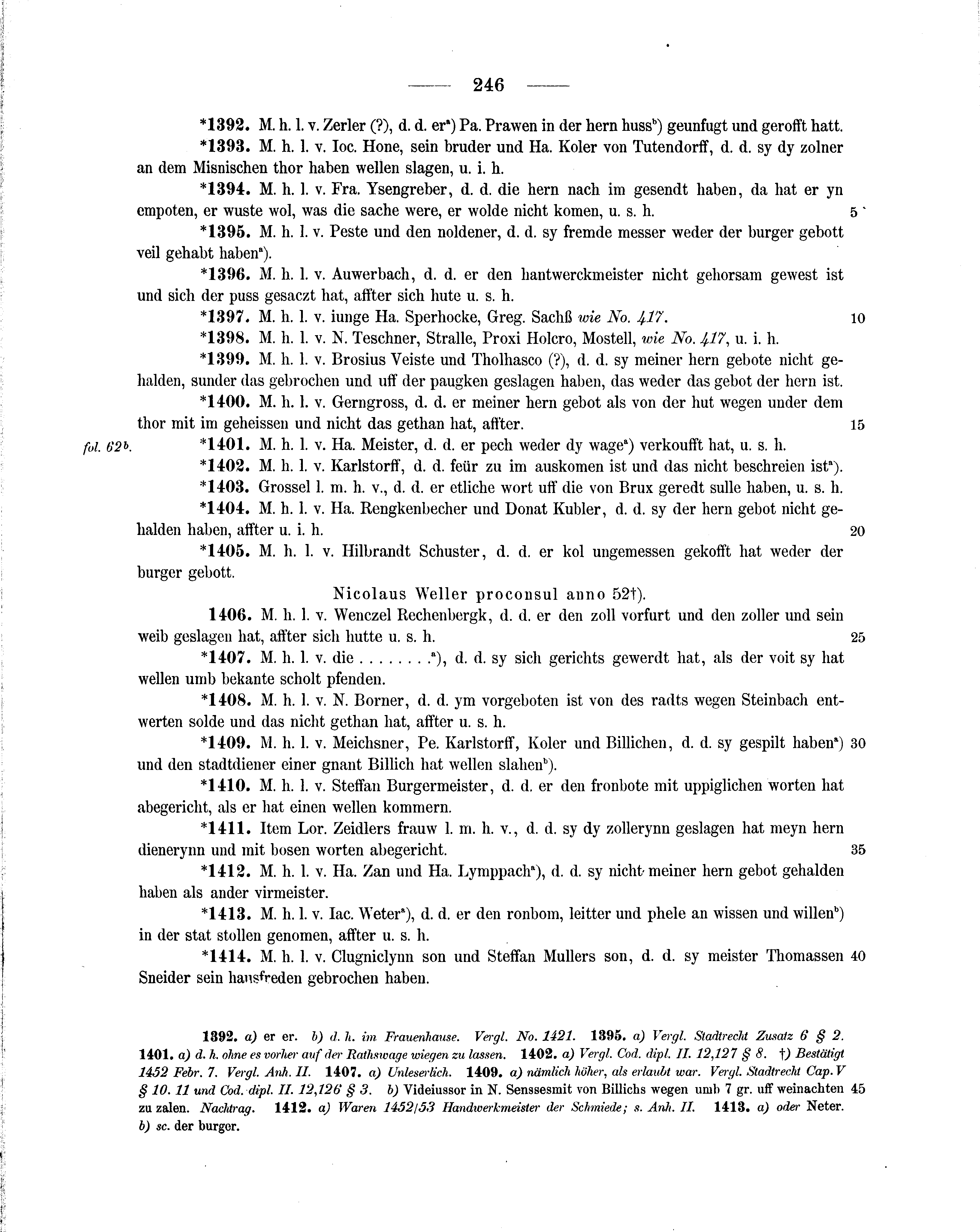 Historische Urkunde Seite 246 aus Band cds2_14