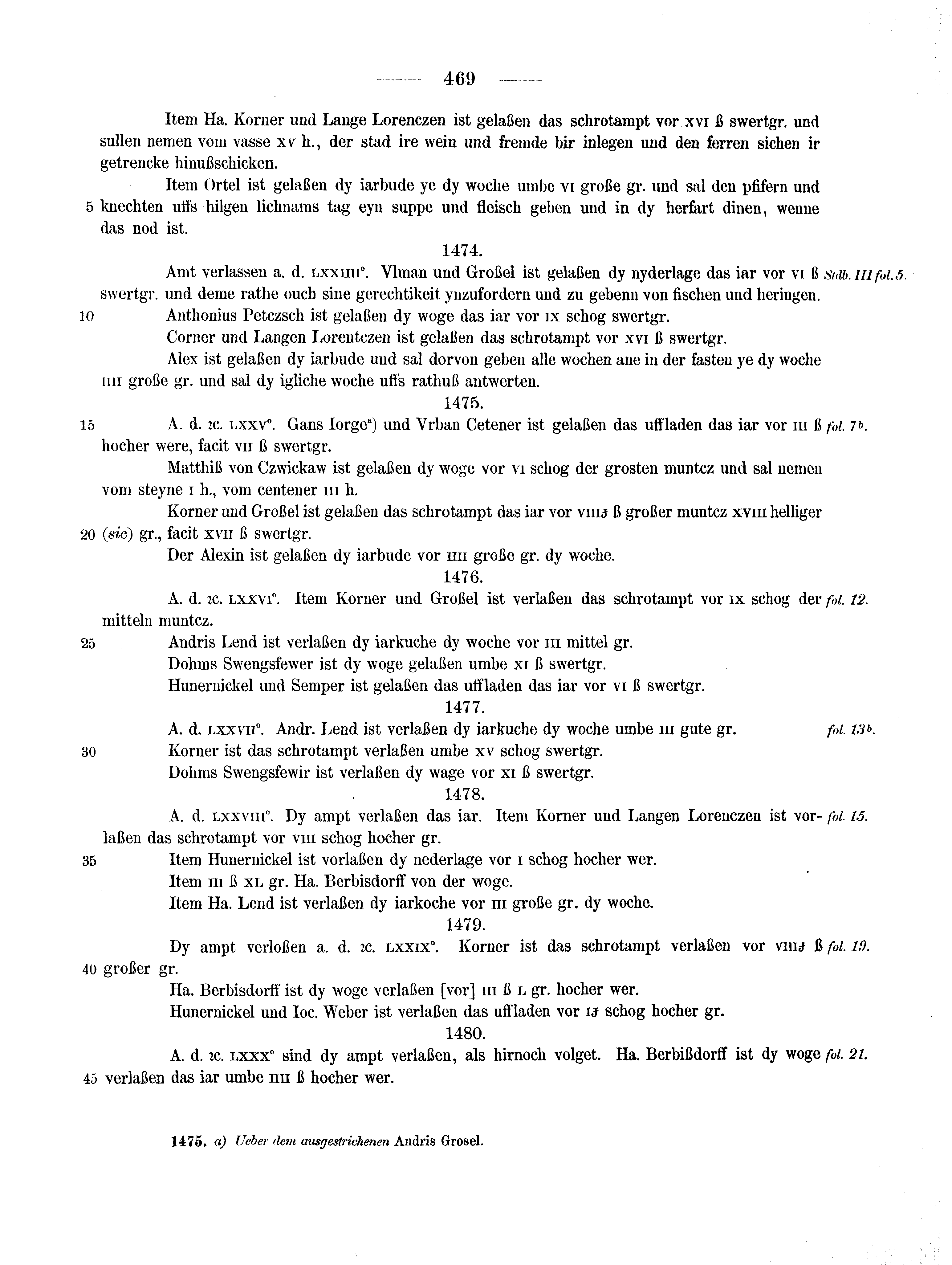 Historische Urkunde Seite 469 aus Band cds2_14