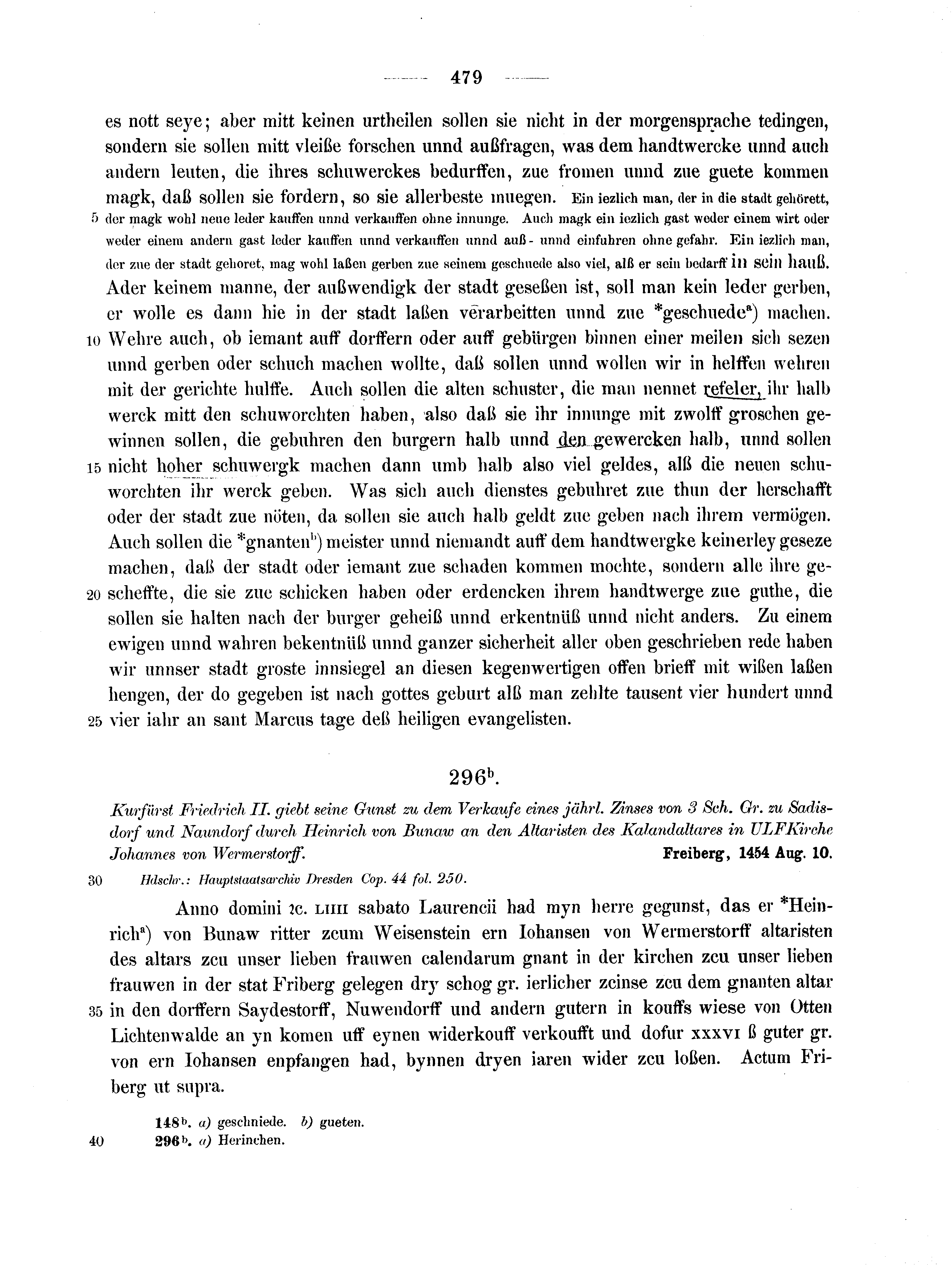 Historische Urkunde Seite 479 aus Band cds2_14