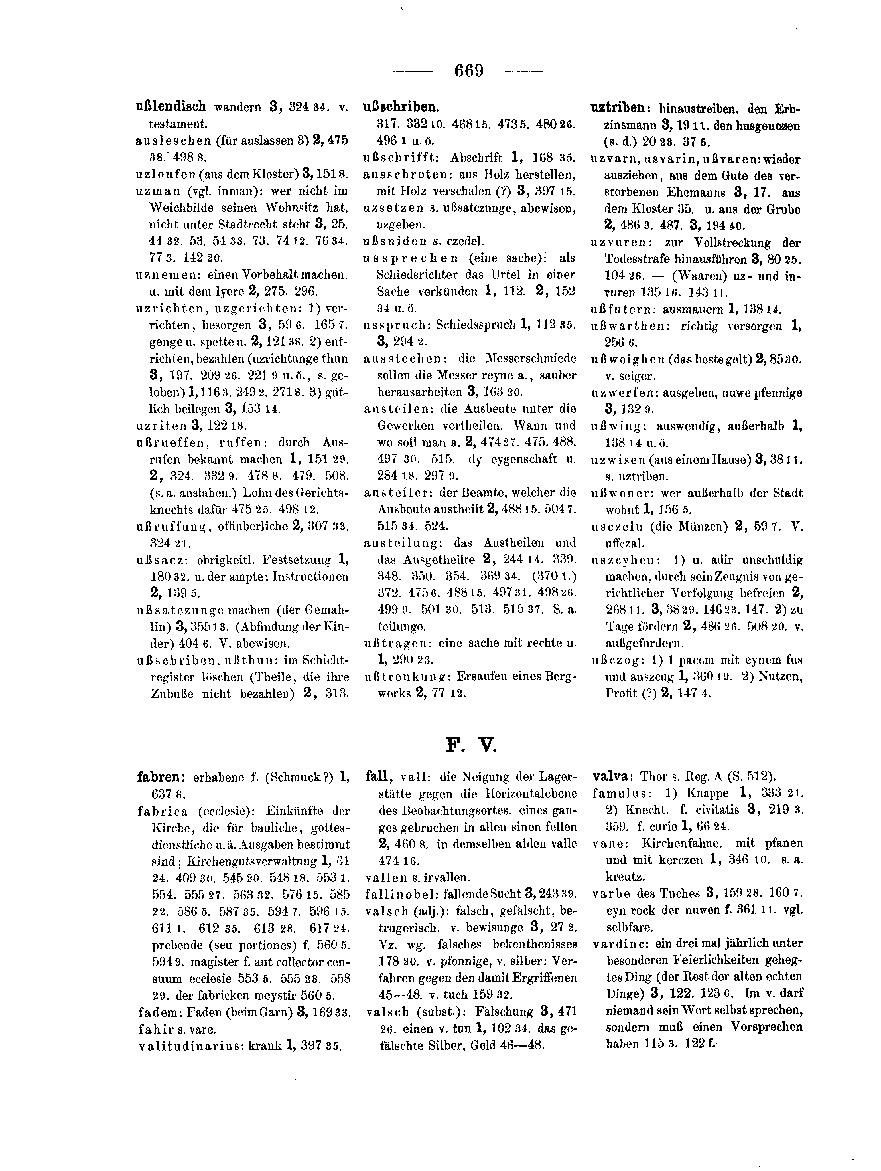 Historische Urkunde Seite 669 aus Band cds2_14