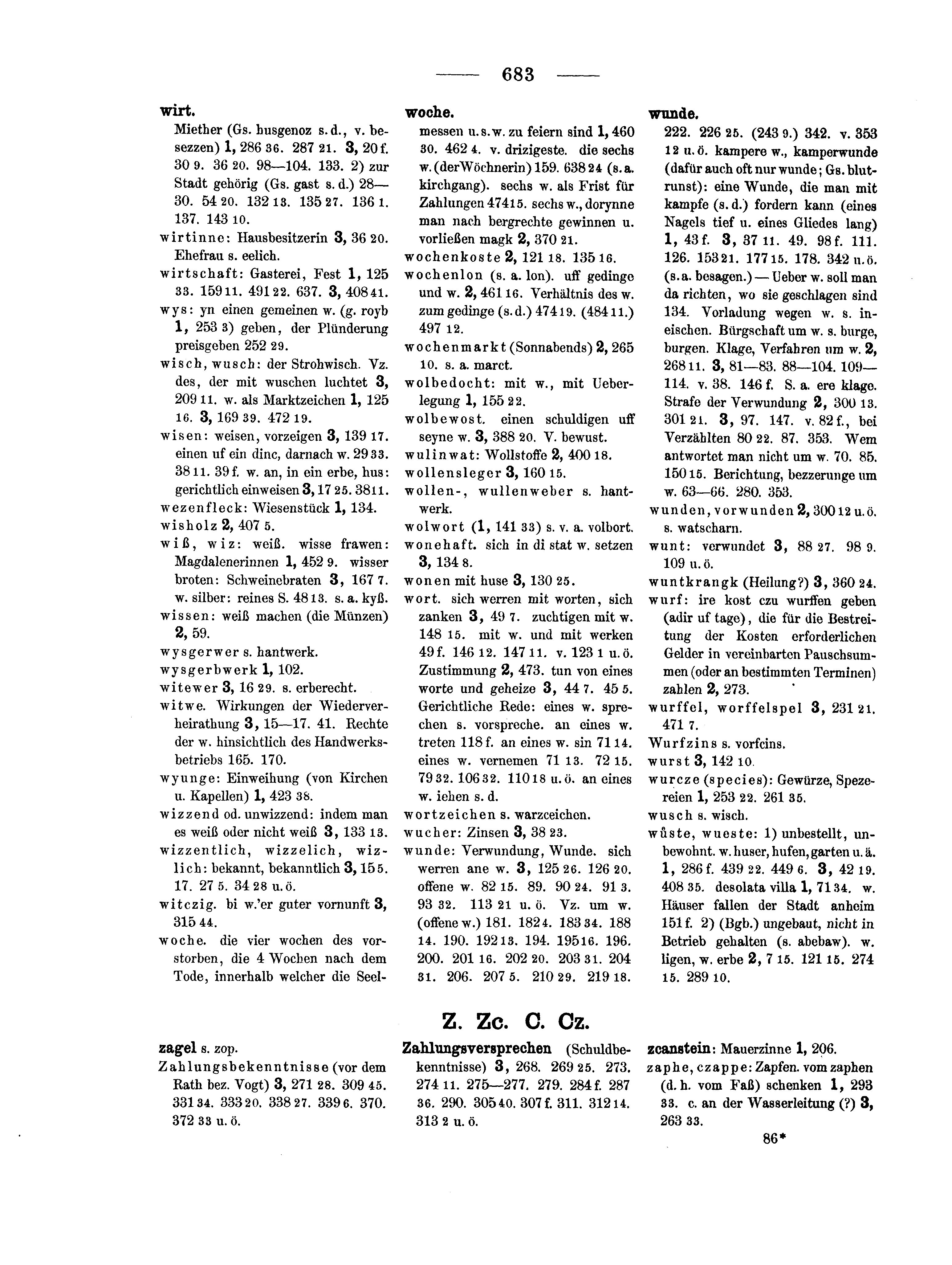 Historische Urkunde Seite 683 aus Band cds2_14