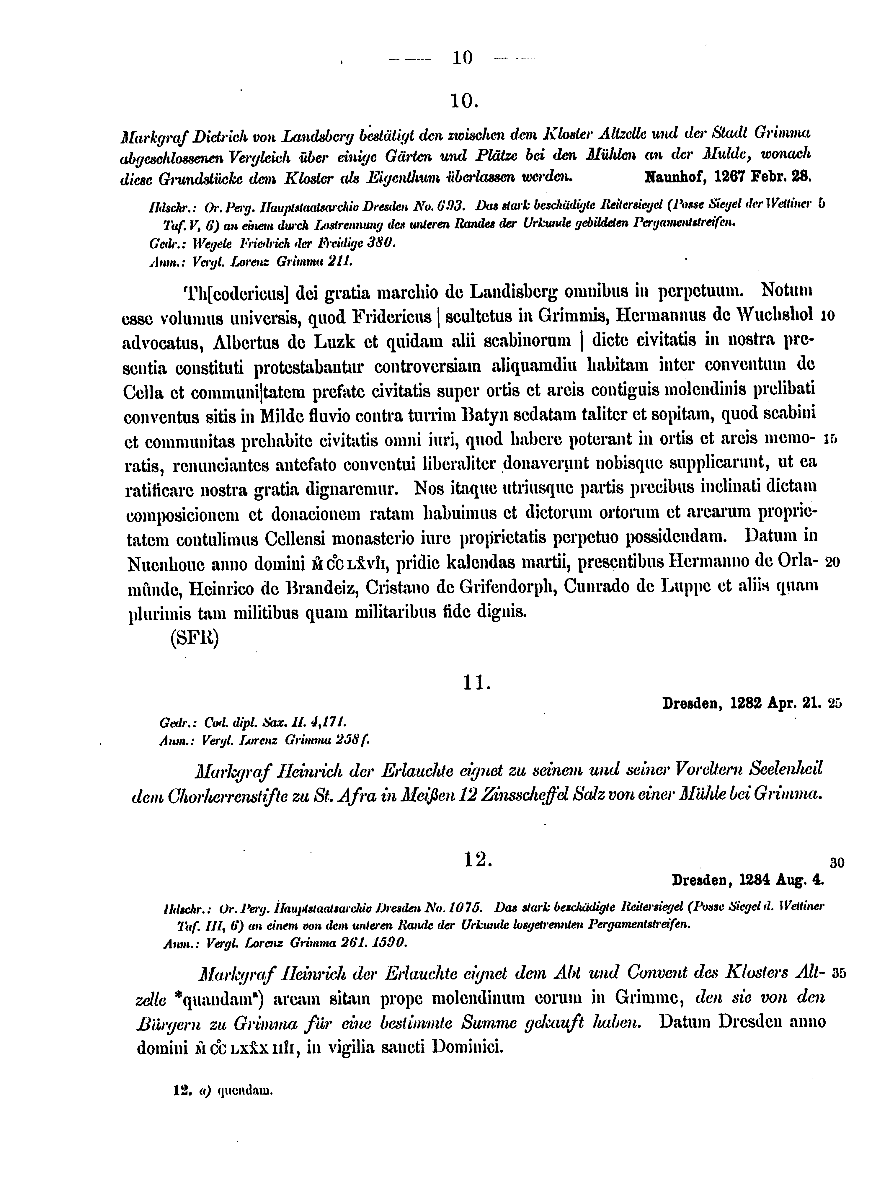 Historische Urkunde Seite 10 aus Band cds2_15