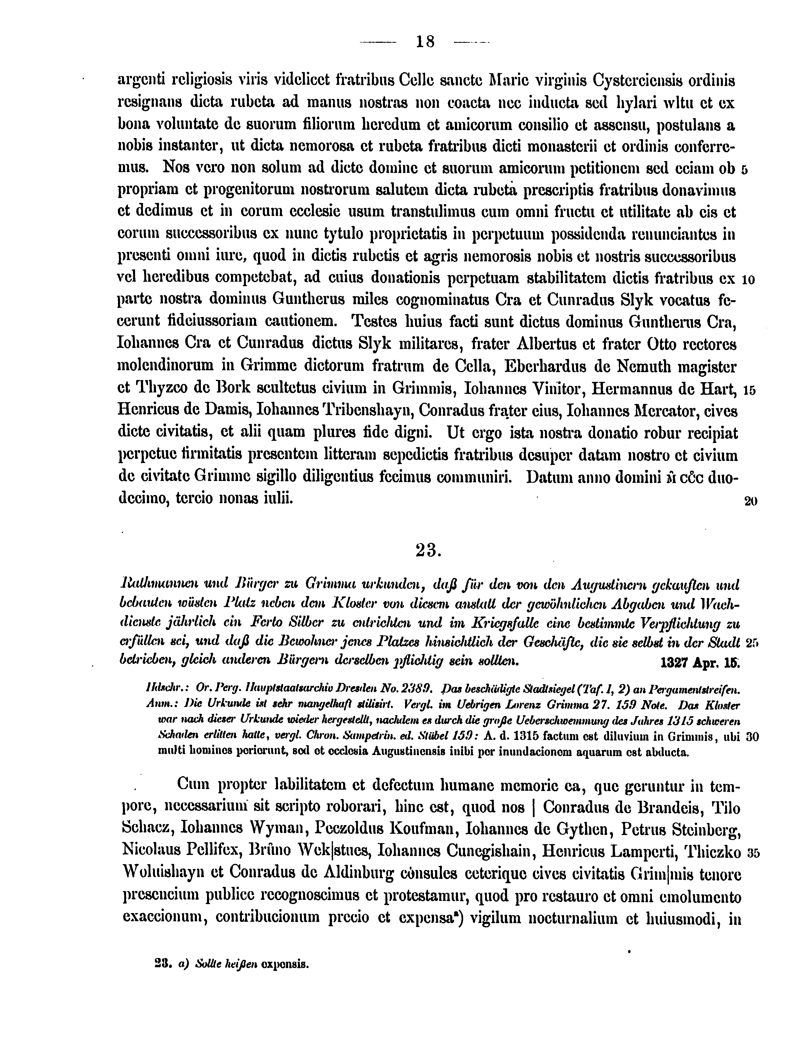 Historische Urkunde Seite 18 aus Band cds2_15