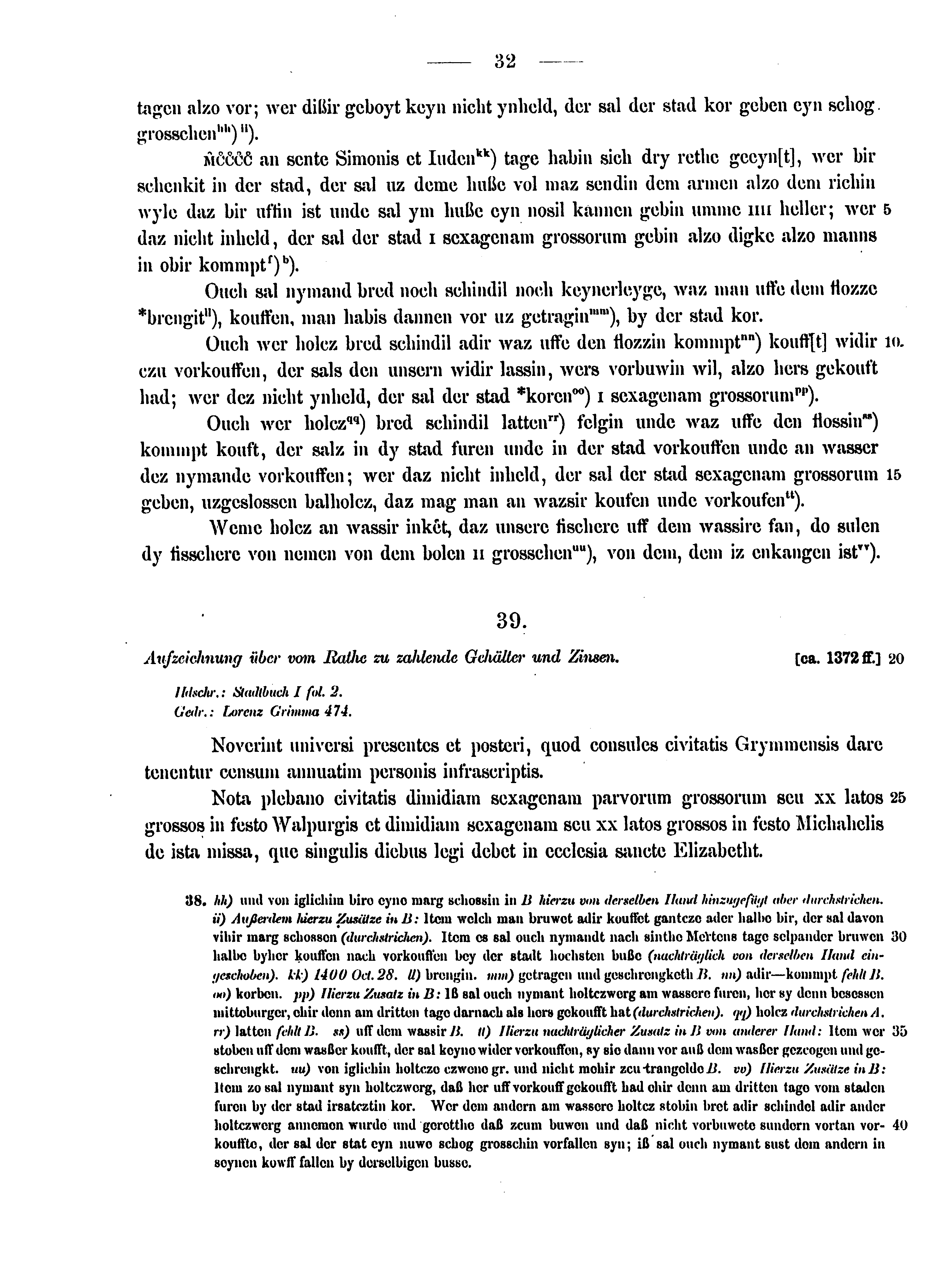 Historische Urkunde Seite 32 aus Band cds2_15