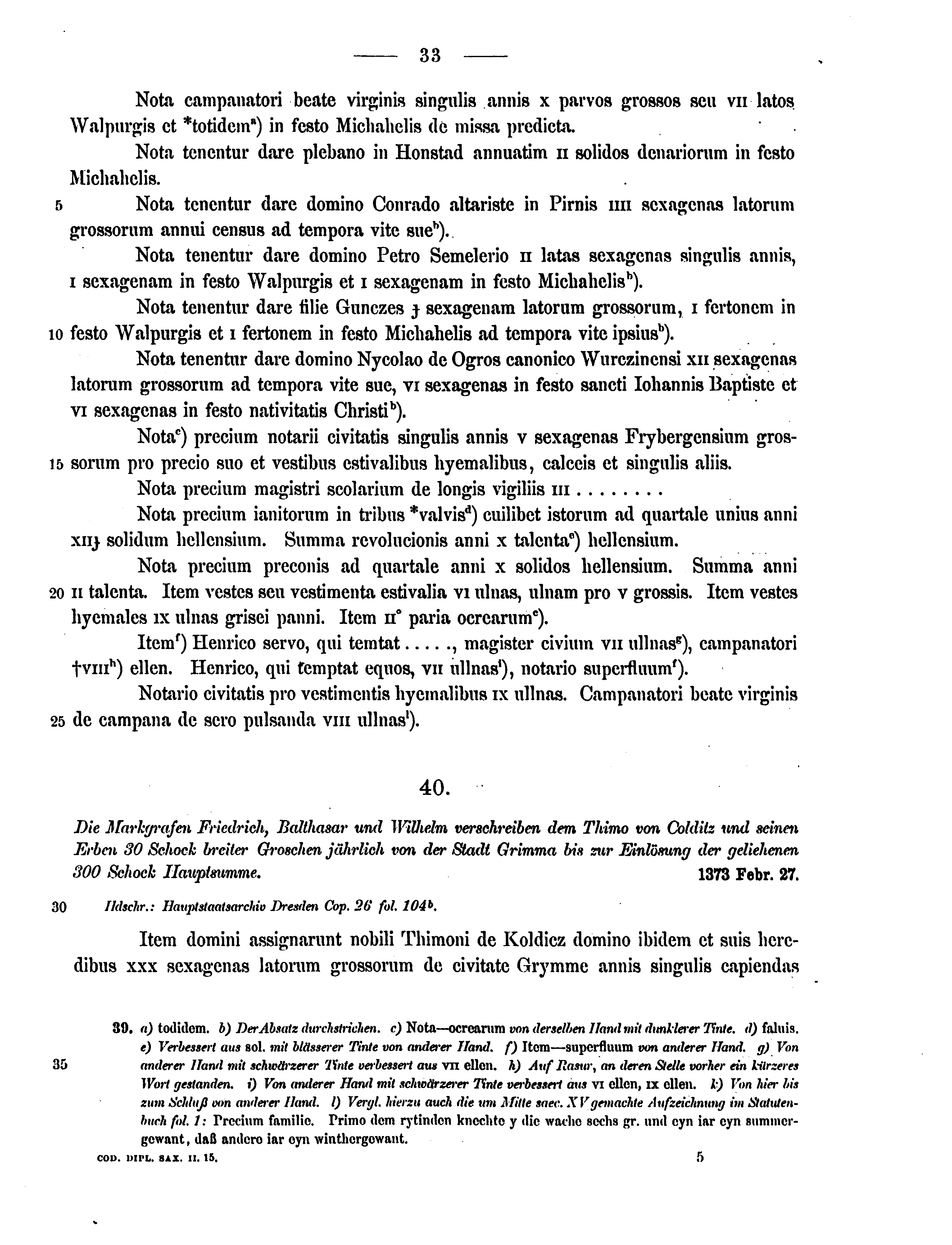 Historische Urkunde Seite 33 aus Band cds2_15