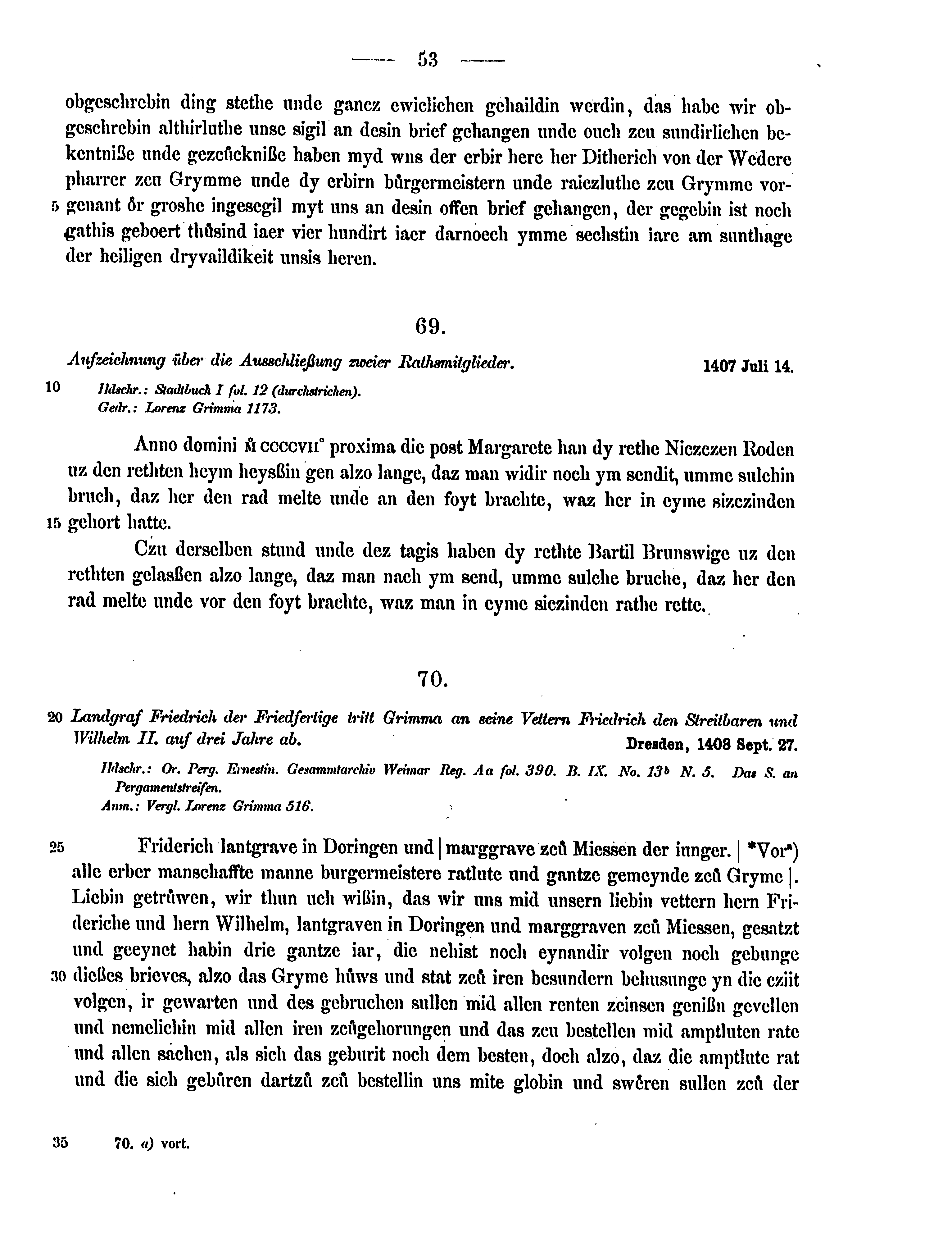 Historische Urkunde Seite 53 aus Band cds2_15