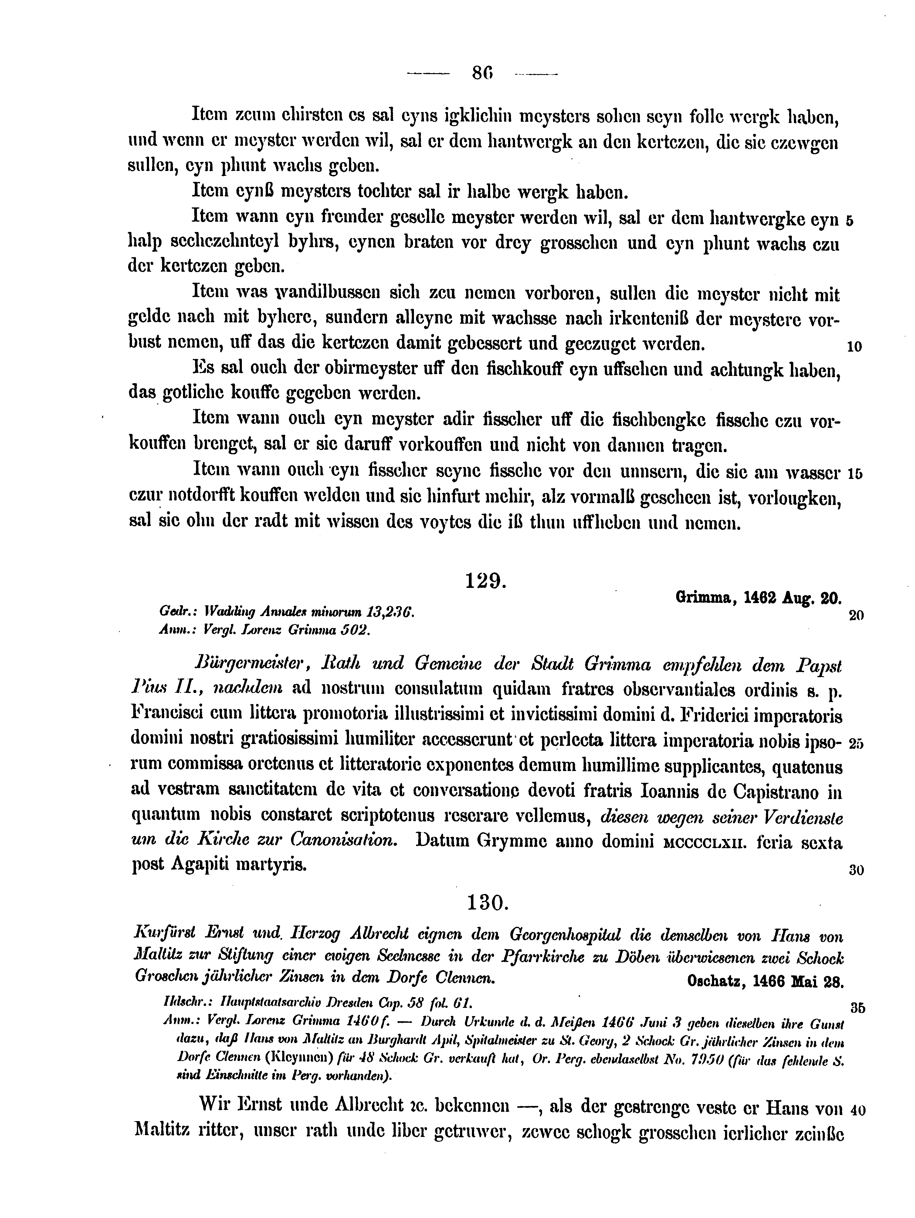 Historische Urkunde Seite 86 aus Band cds2_15