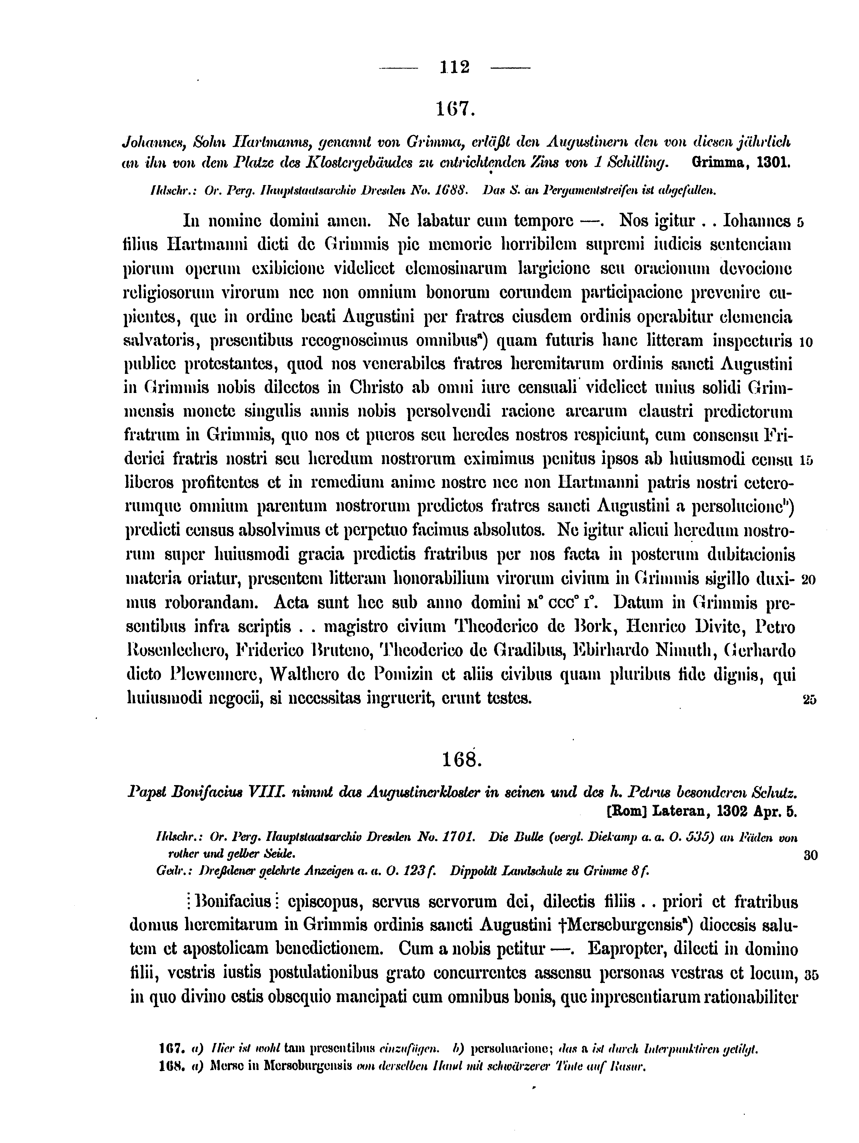 Historische Urkunde Seite 112 aus Band cds2_15