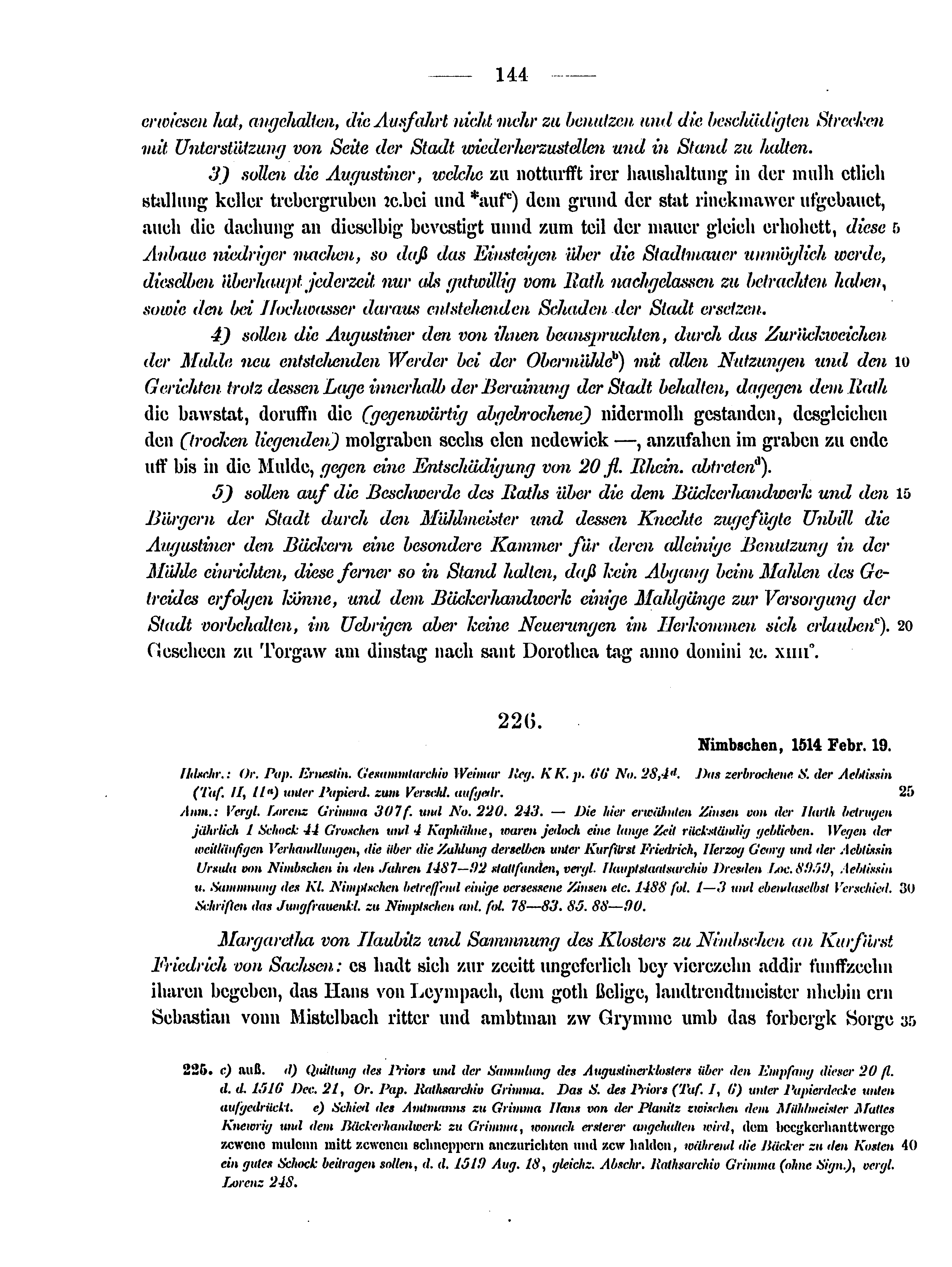 Historische Urkunde Seite 144 aus Band cds2_15