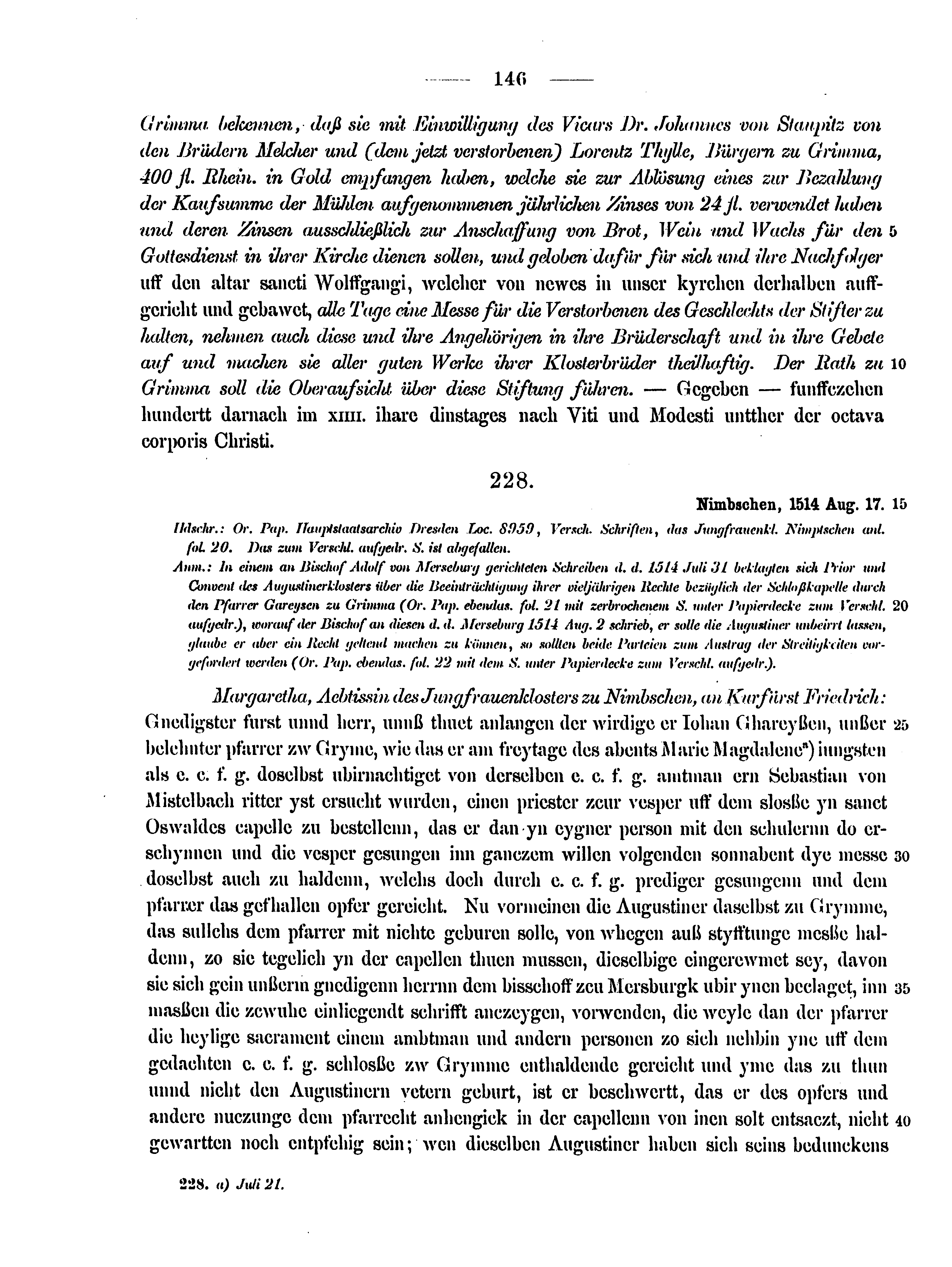 Historische Urkunde Seite 146 aus Band cds2_15