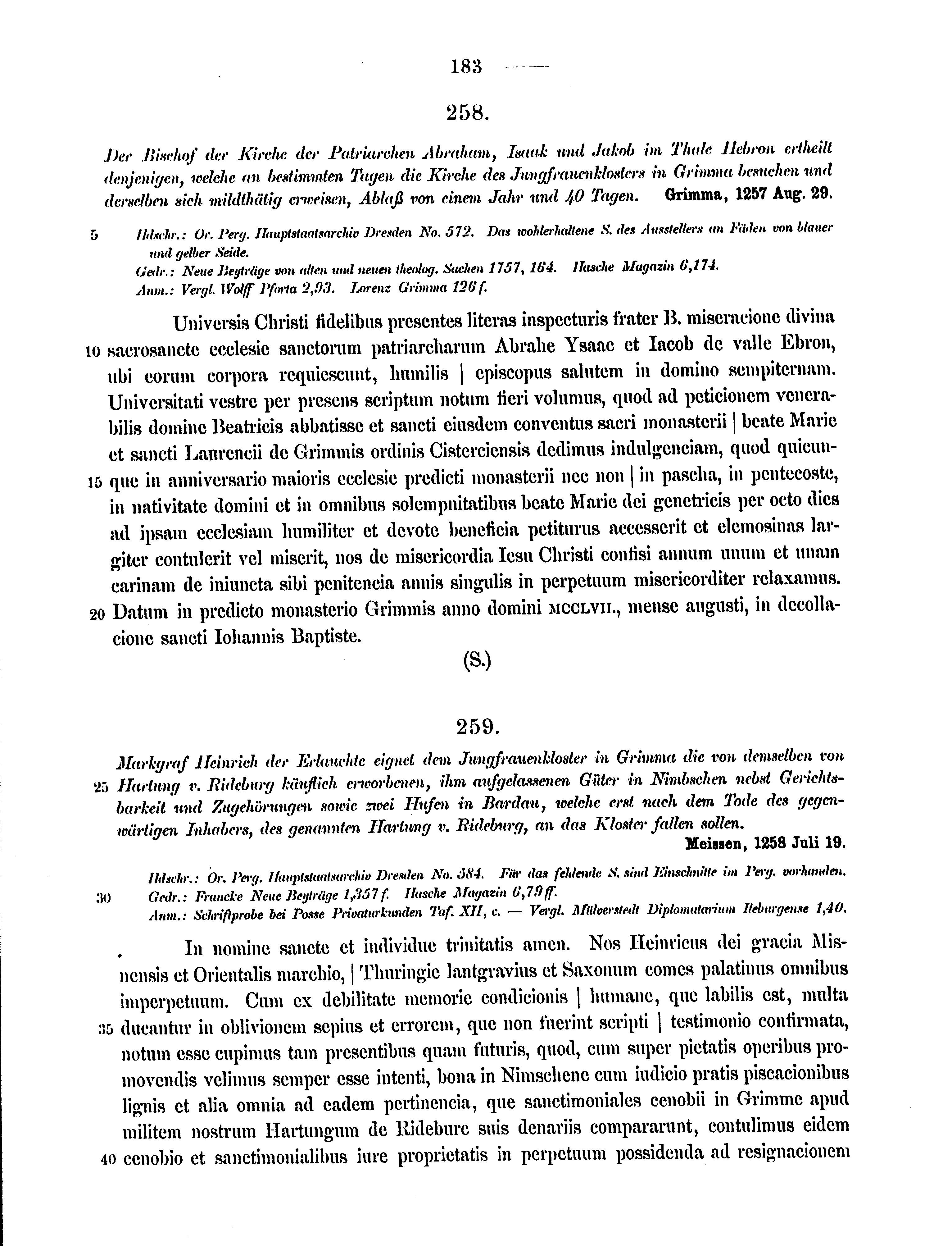 Historische Urkunde Seite 183 aus Band cds2_15