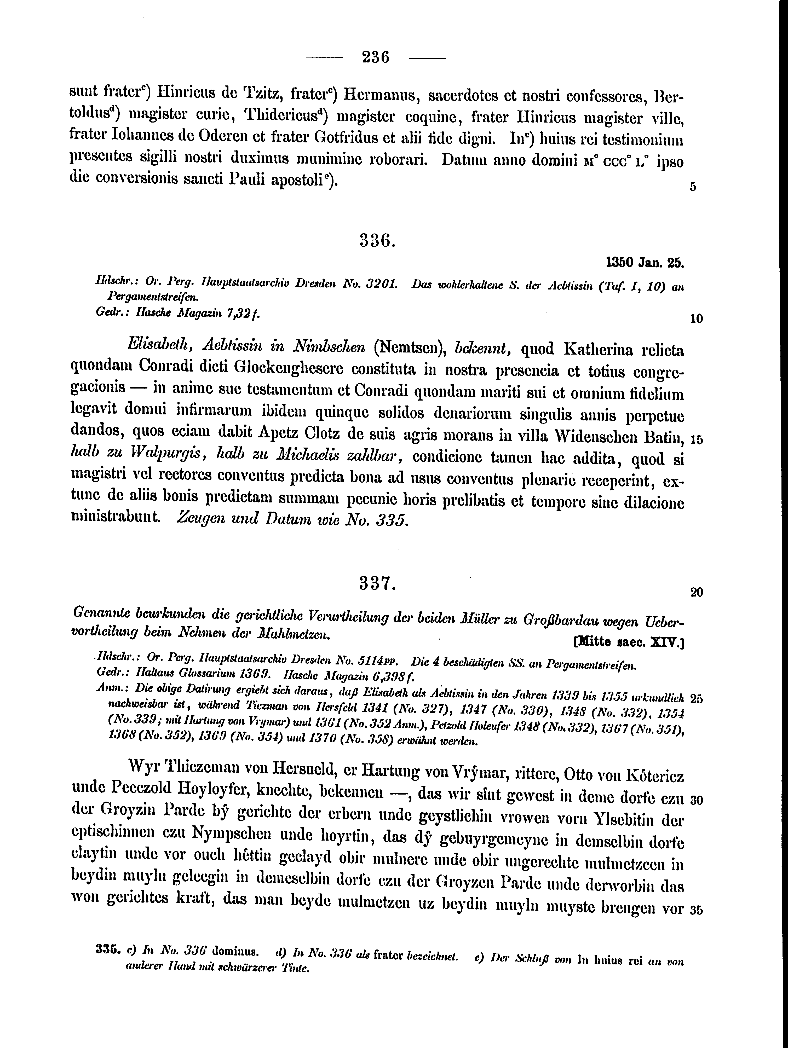 Historische Urkunde Seite 236 aus Band cds2_15