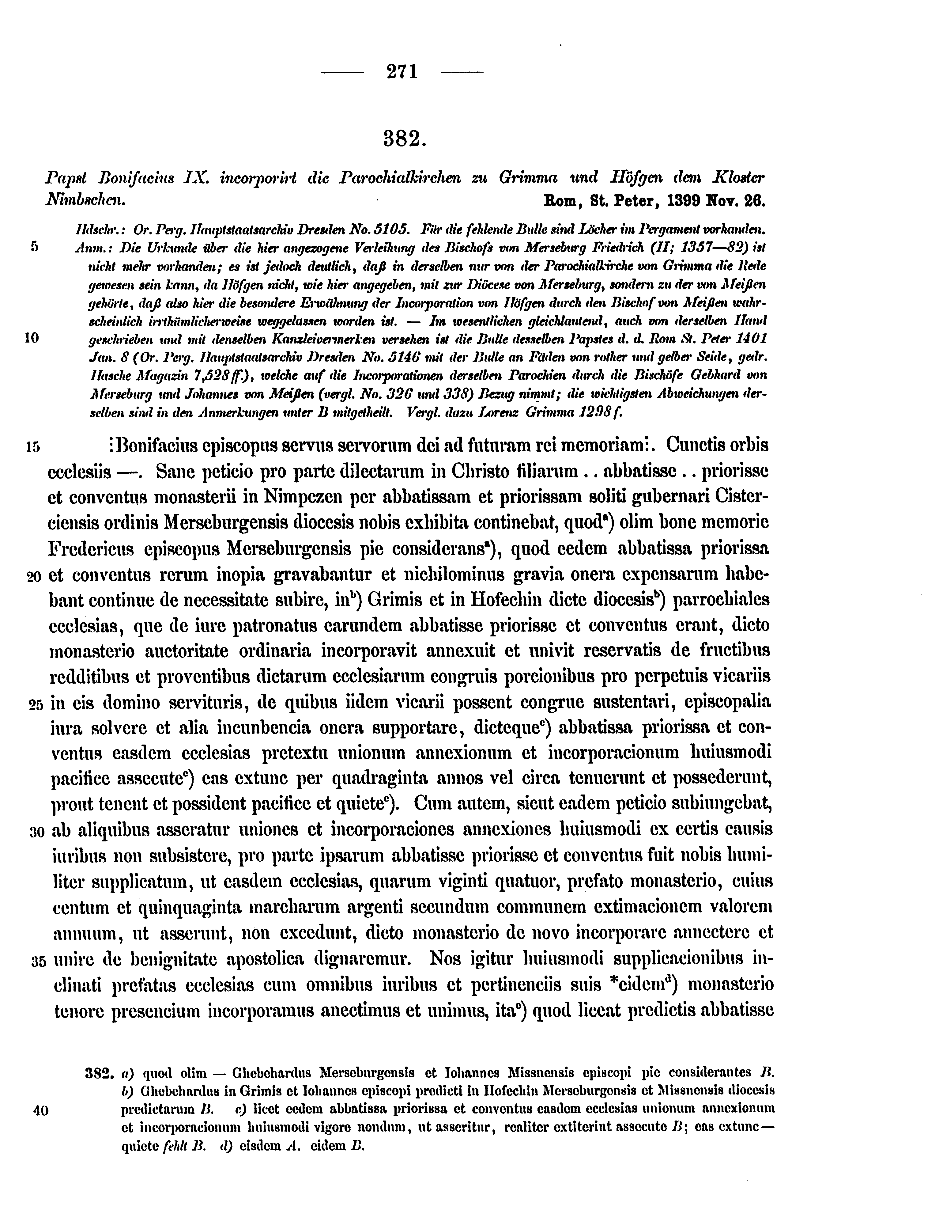 Historische Urkunde Seite 271 aus Band cds2_15