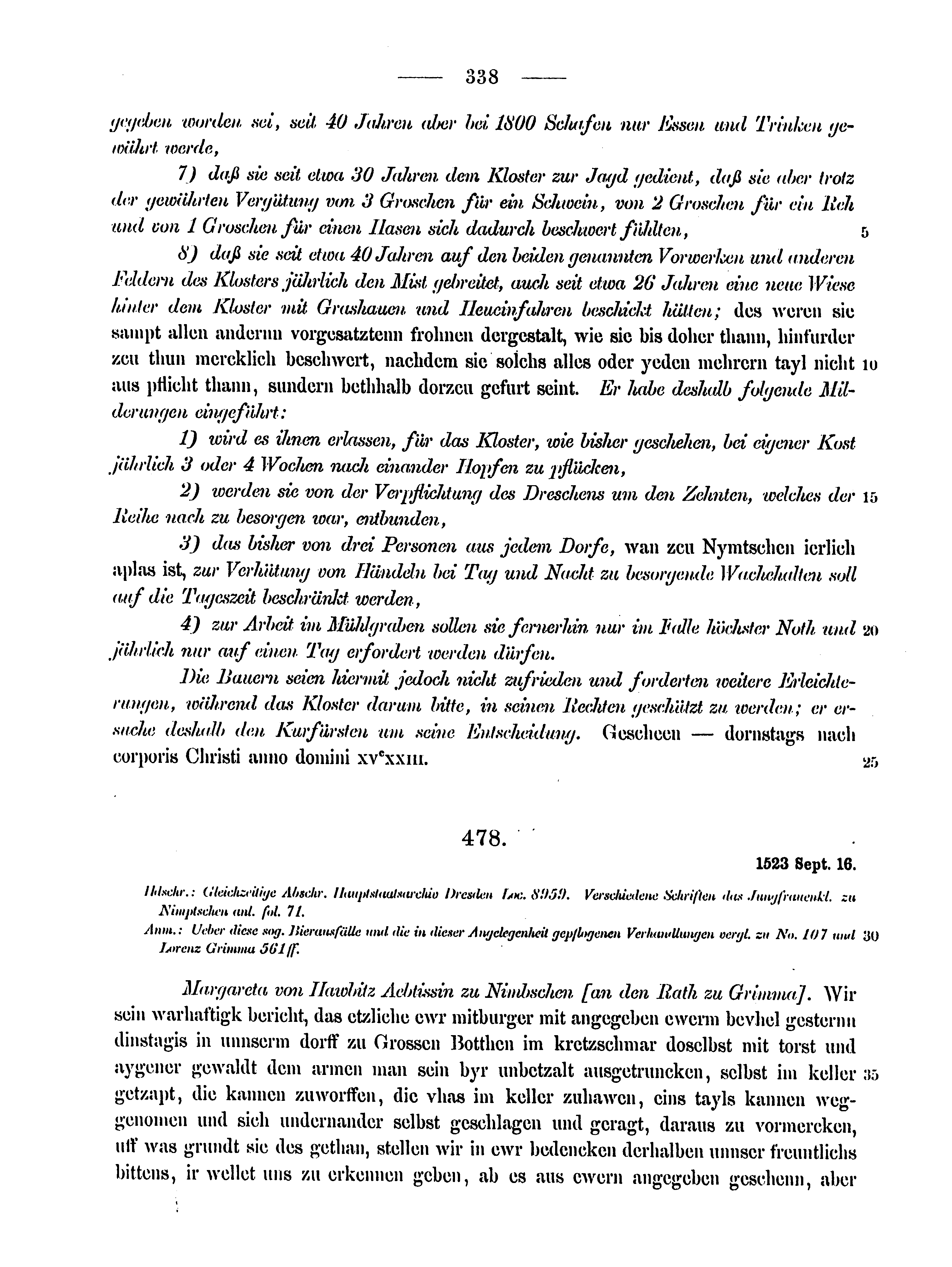 Historische Urkunde Seite 338 aus Band cds2_15