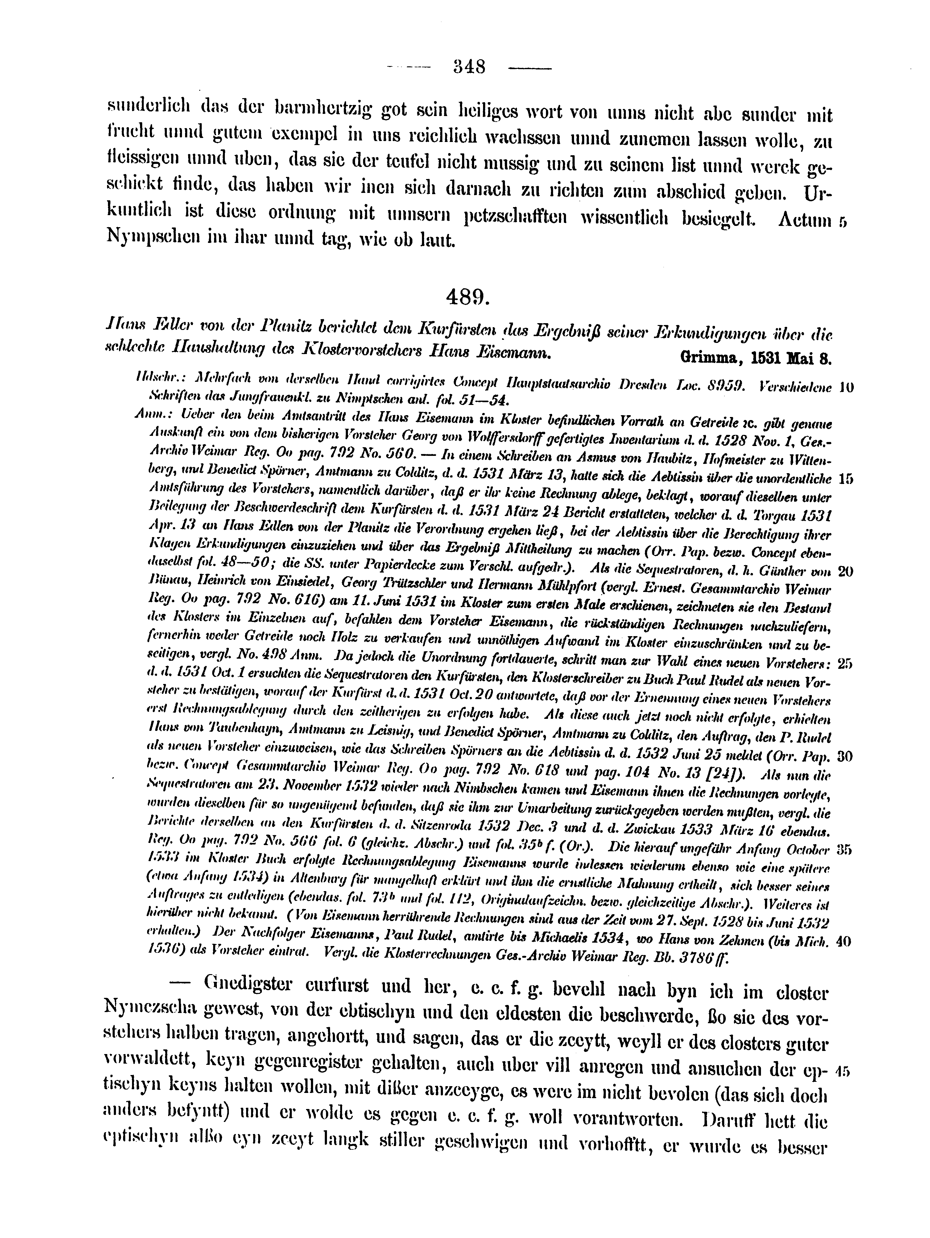 Historische Urkunde Seite 348 aus Band cds2_15