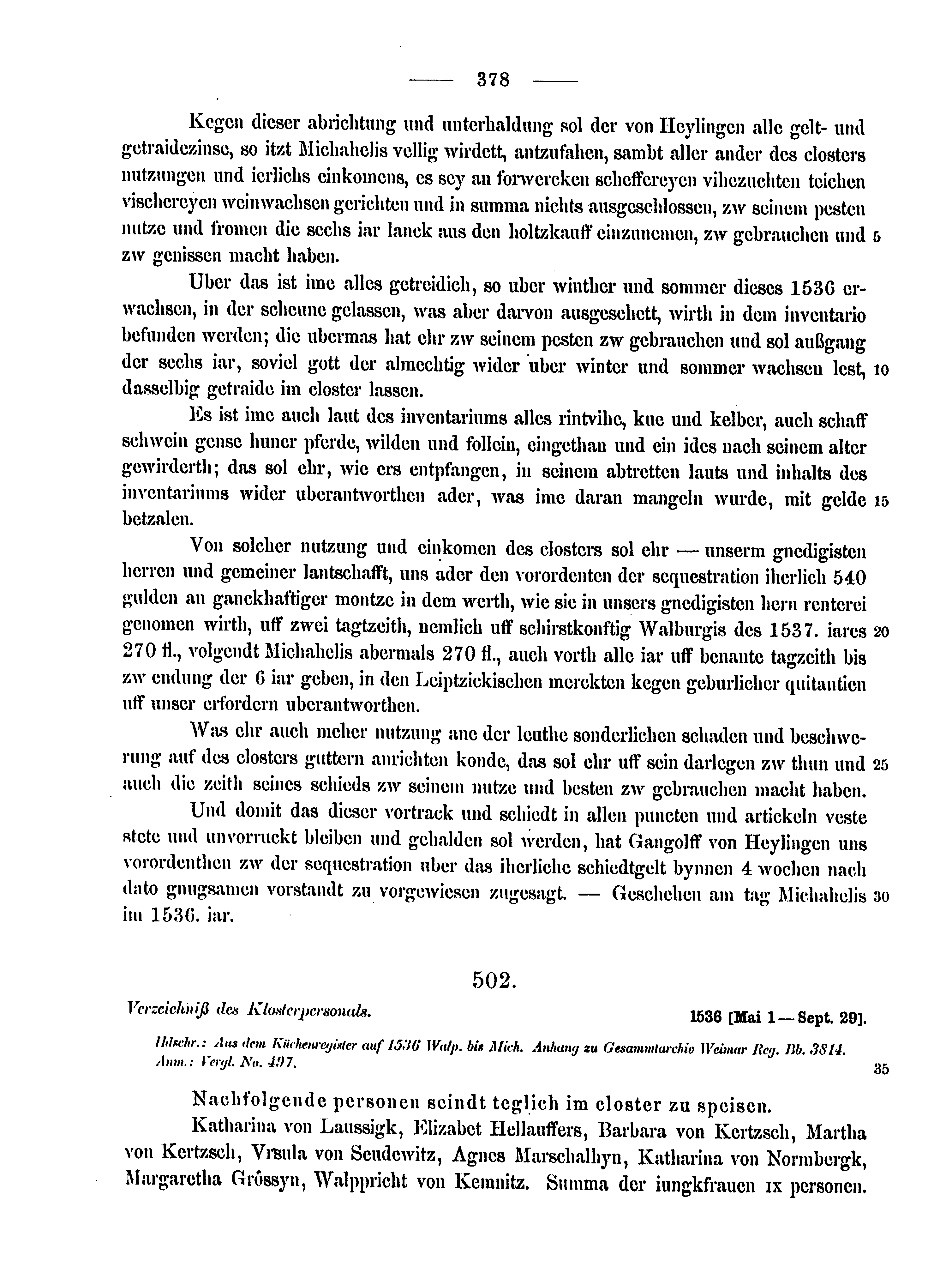 Historische Urkunde Seite 378 aus Band cds2_15