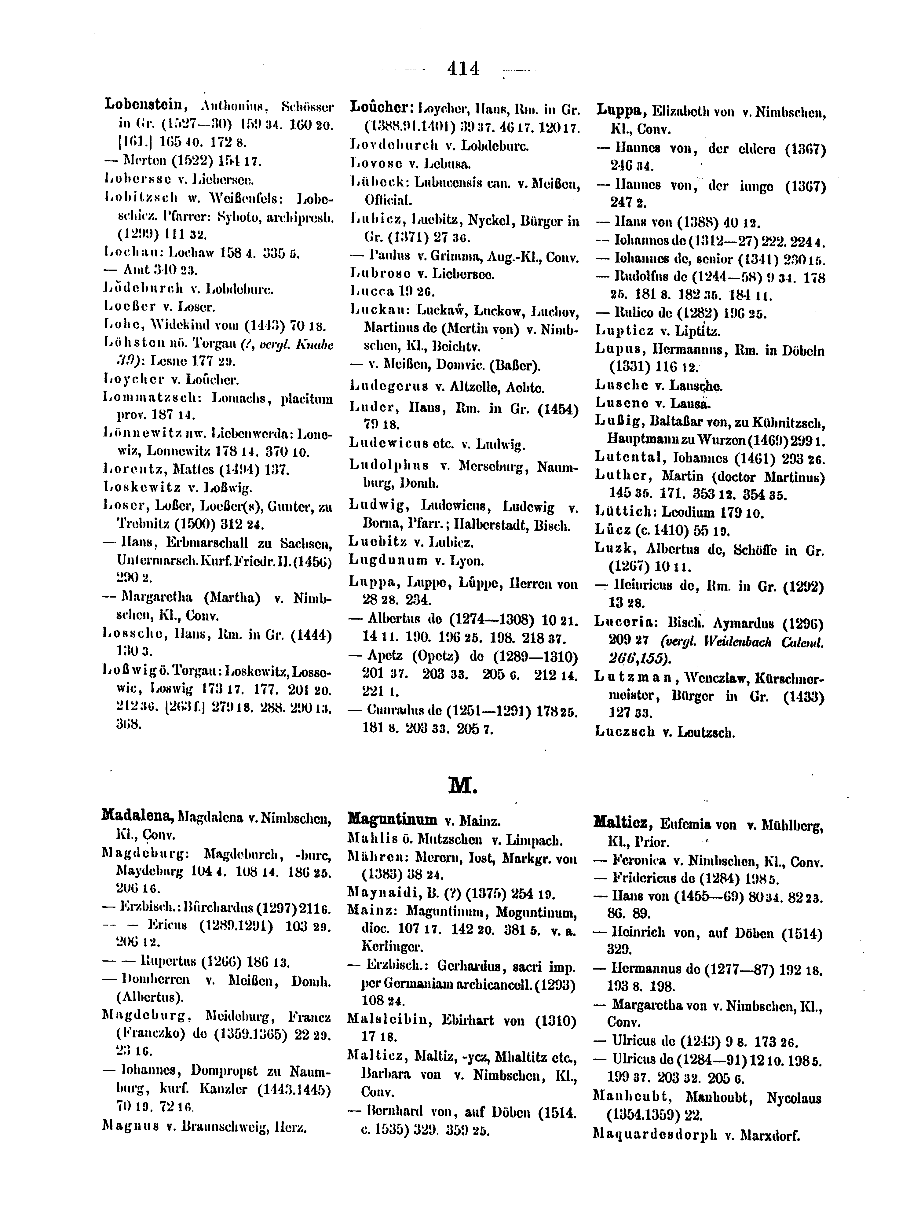 Historische Urkunde Seite 414 aus Band cds2_15