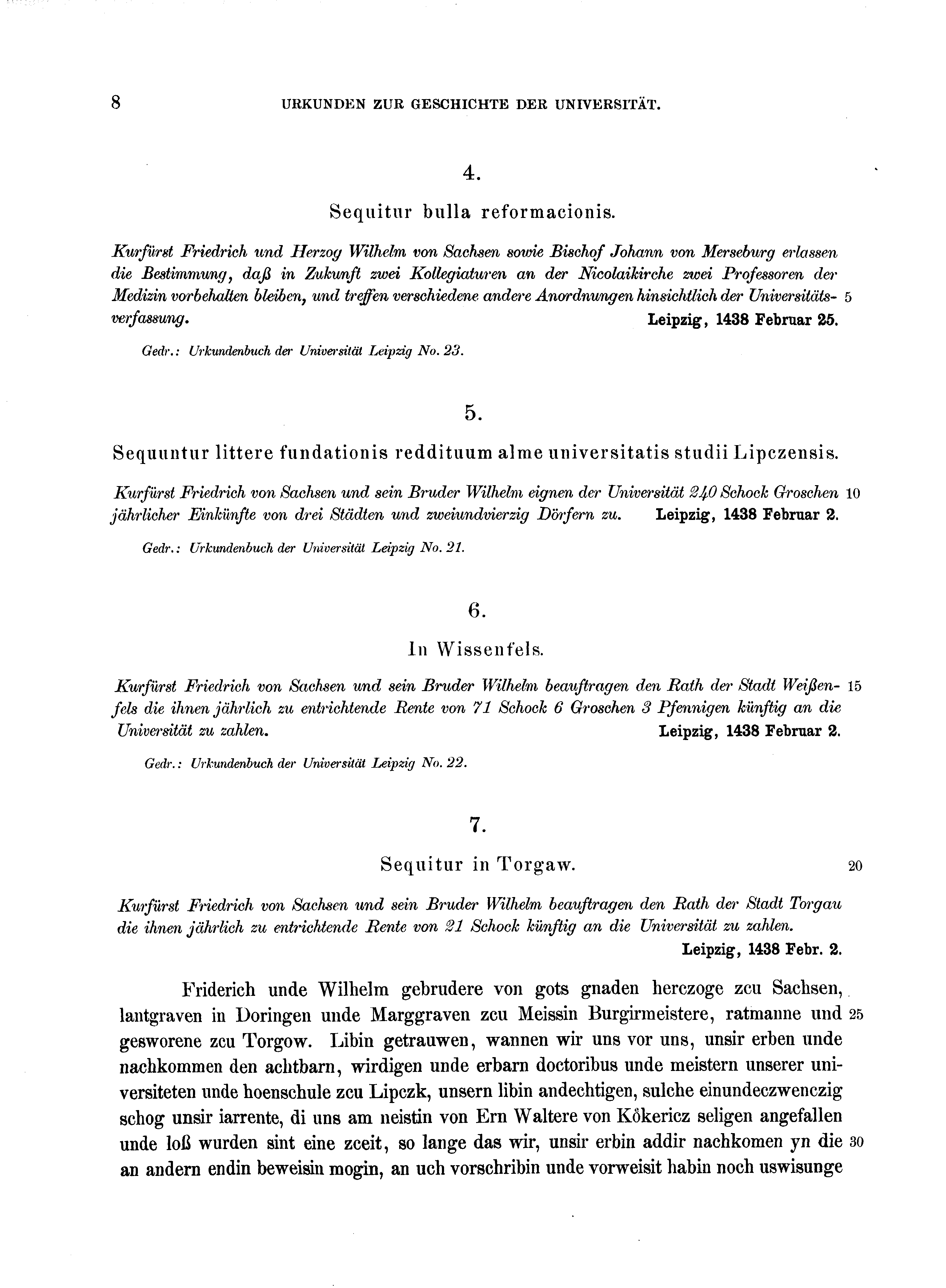 Historische Urkunde Seite 8 aus Band cds2_16