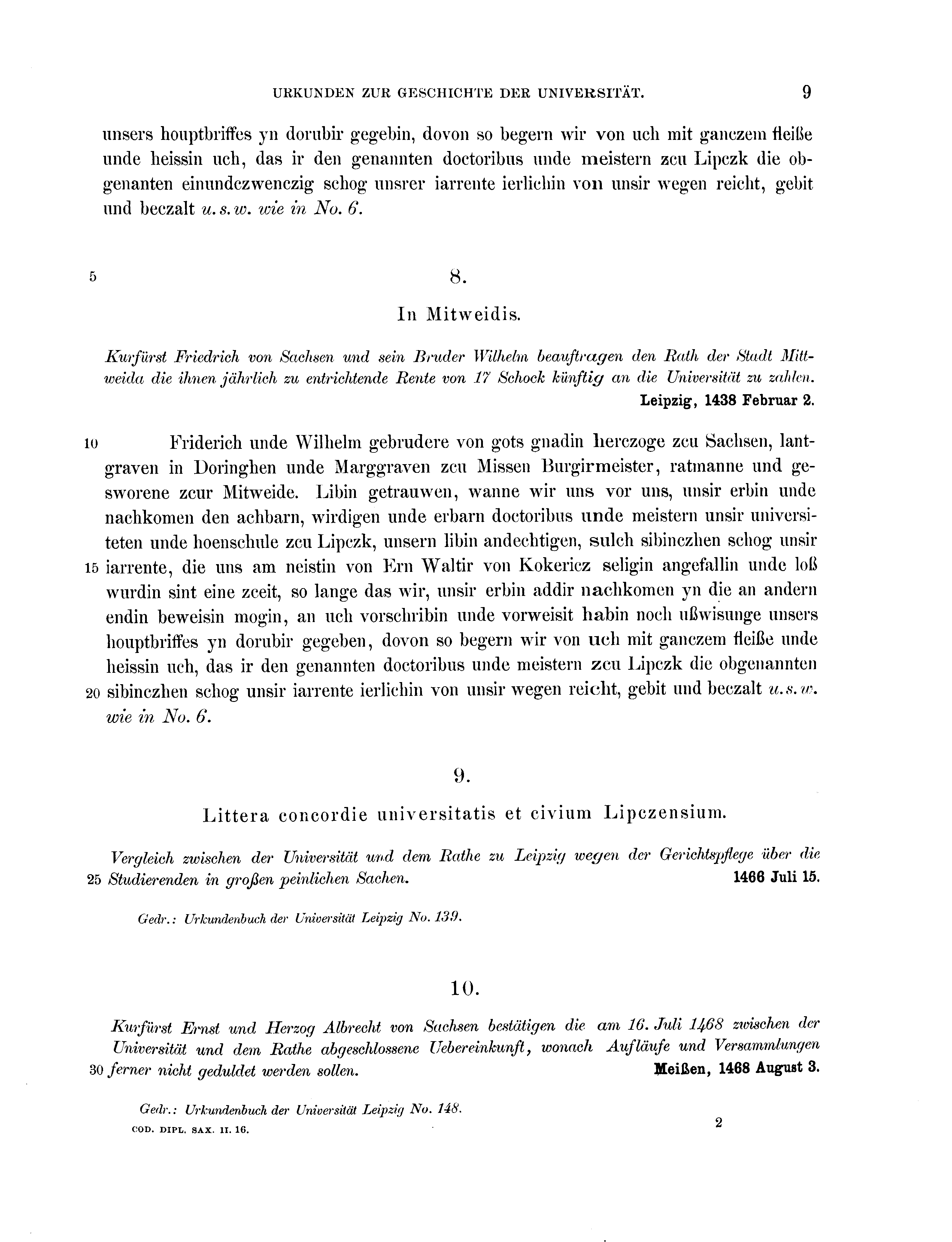 Historische Urkunde Seite 9 aus Band cds2_16