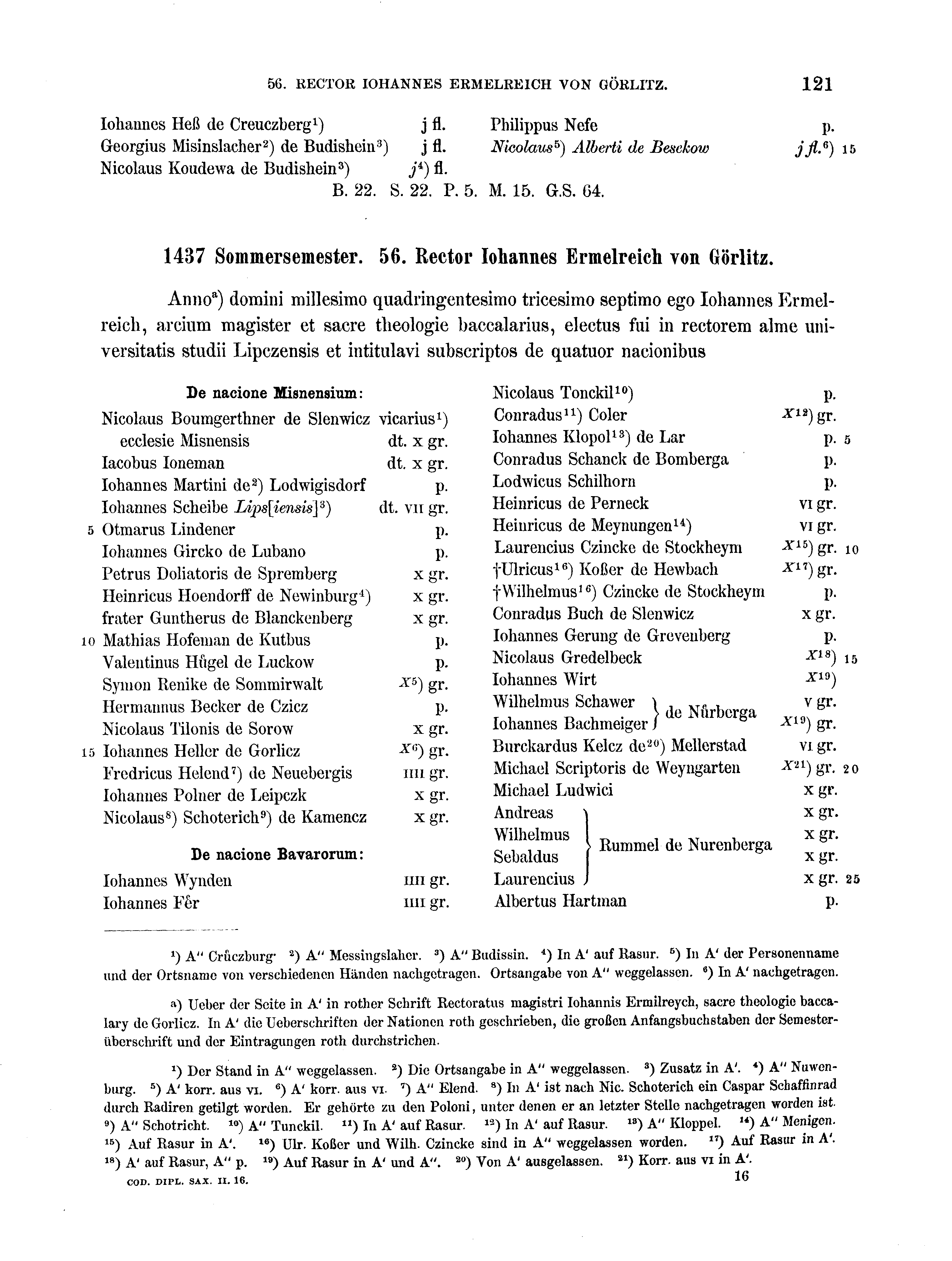 Historische Urkunde Seite 121 aus Band cds2_16