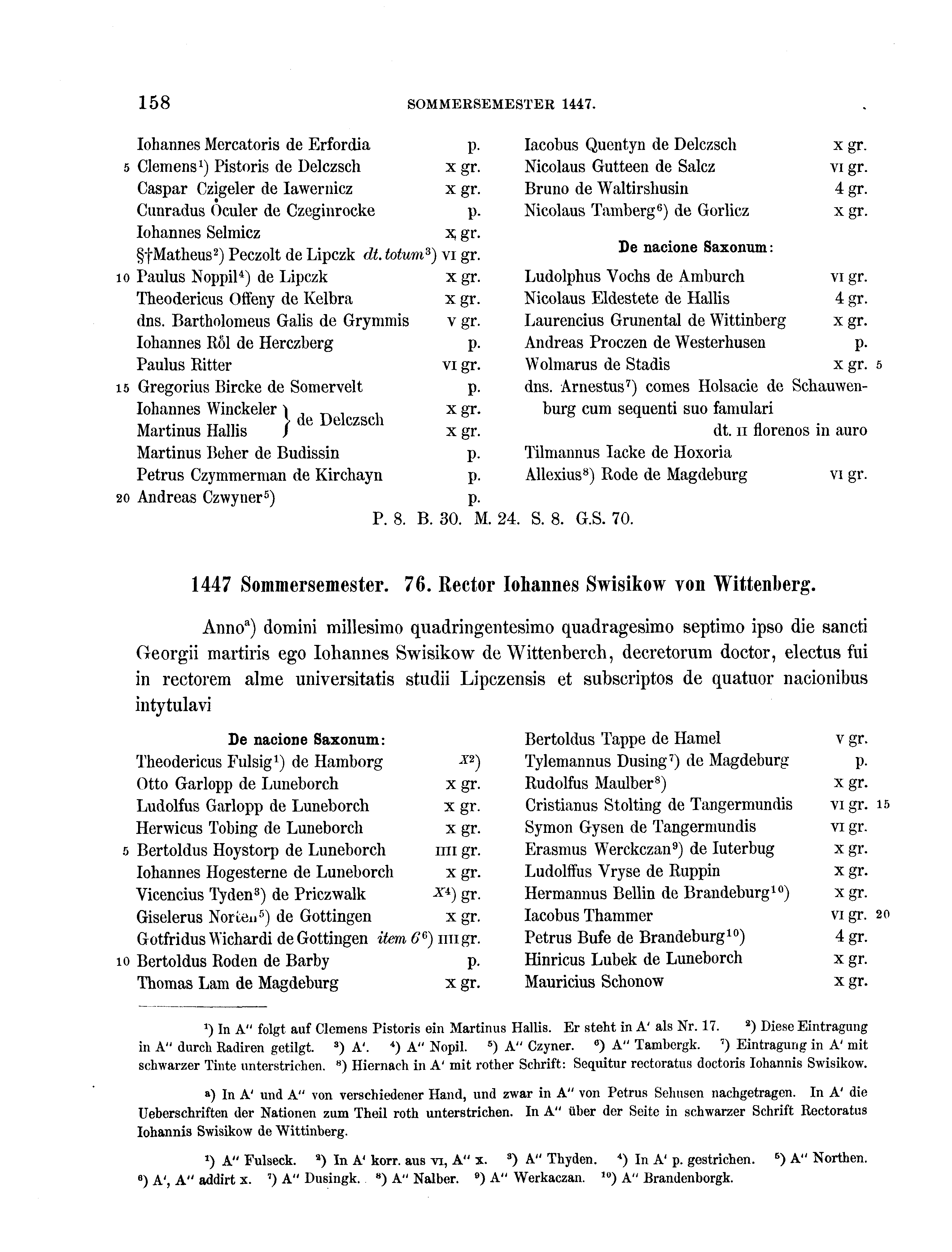 Historische Urkunde Seite 158 aus Band cds2_16